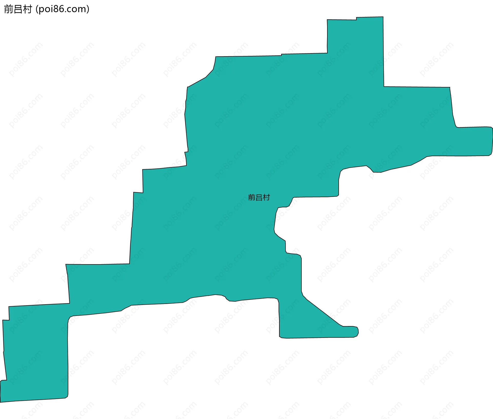 前吕村边界地图
