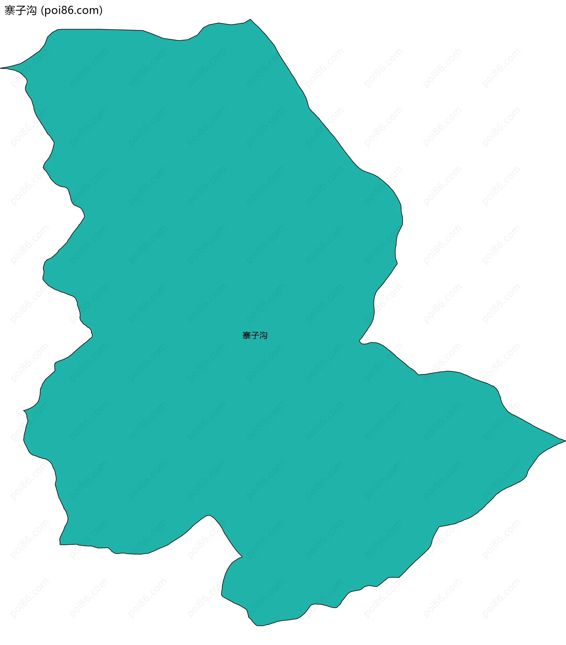 寨子沟边界地图