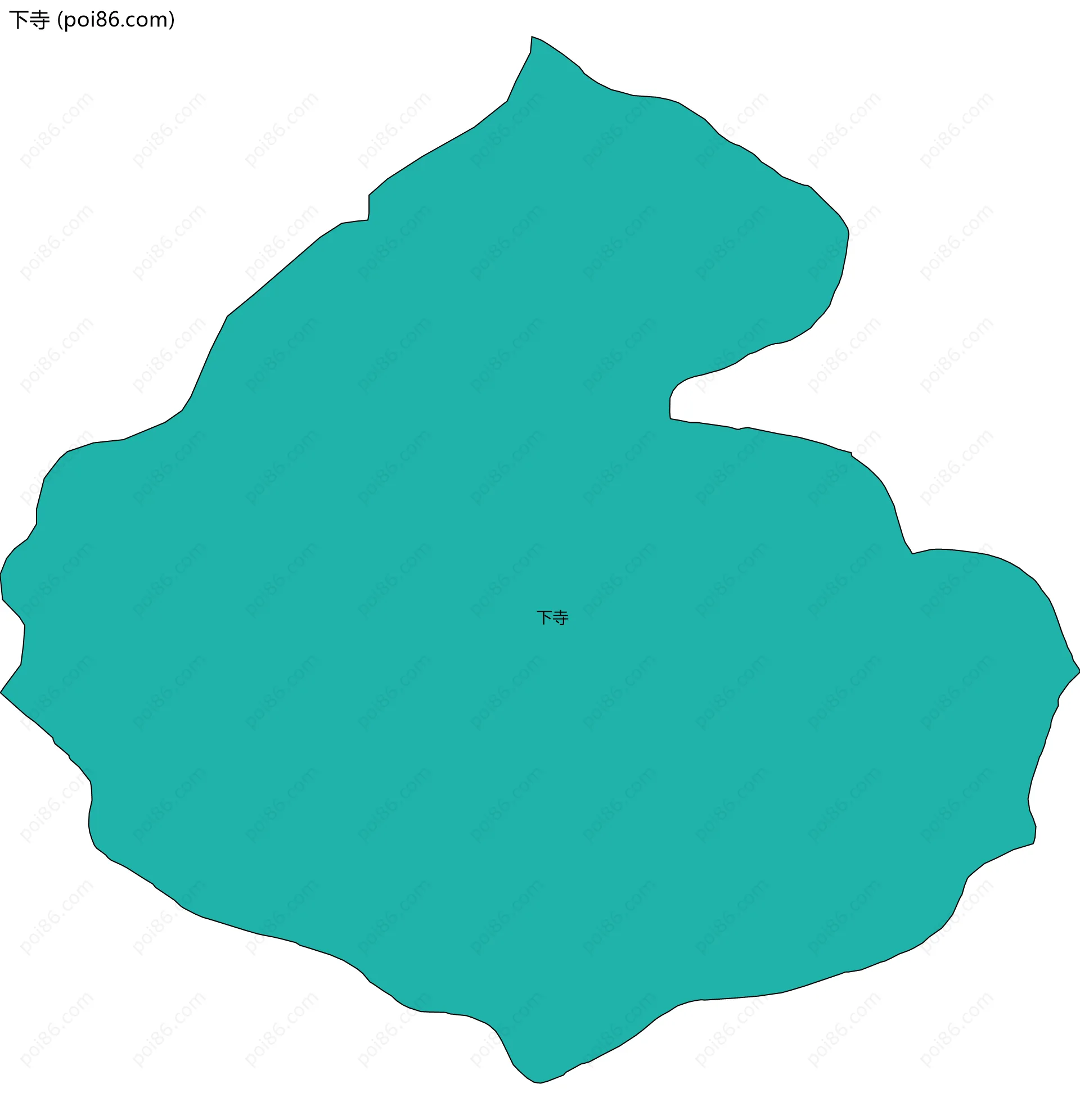 下寺边界地图