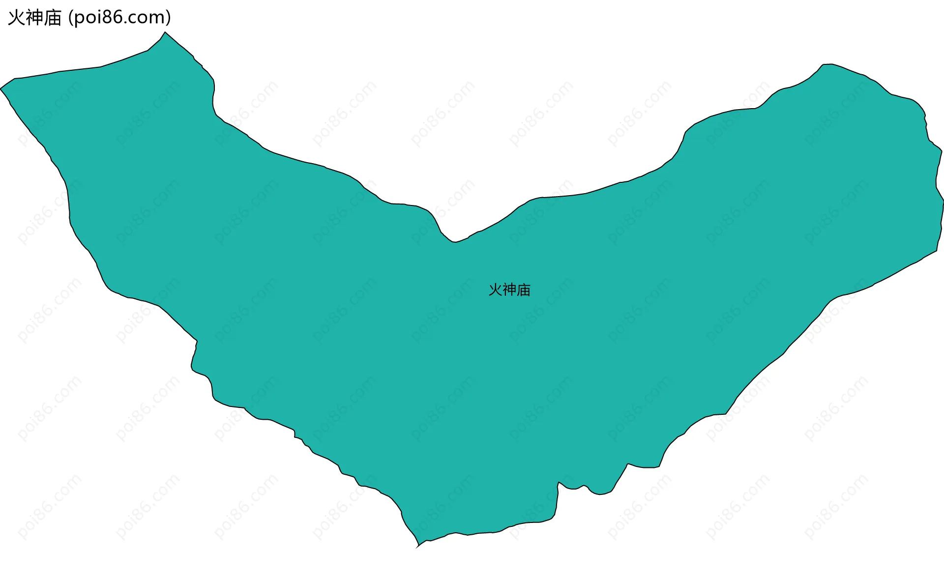 火神庙边界地图