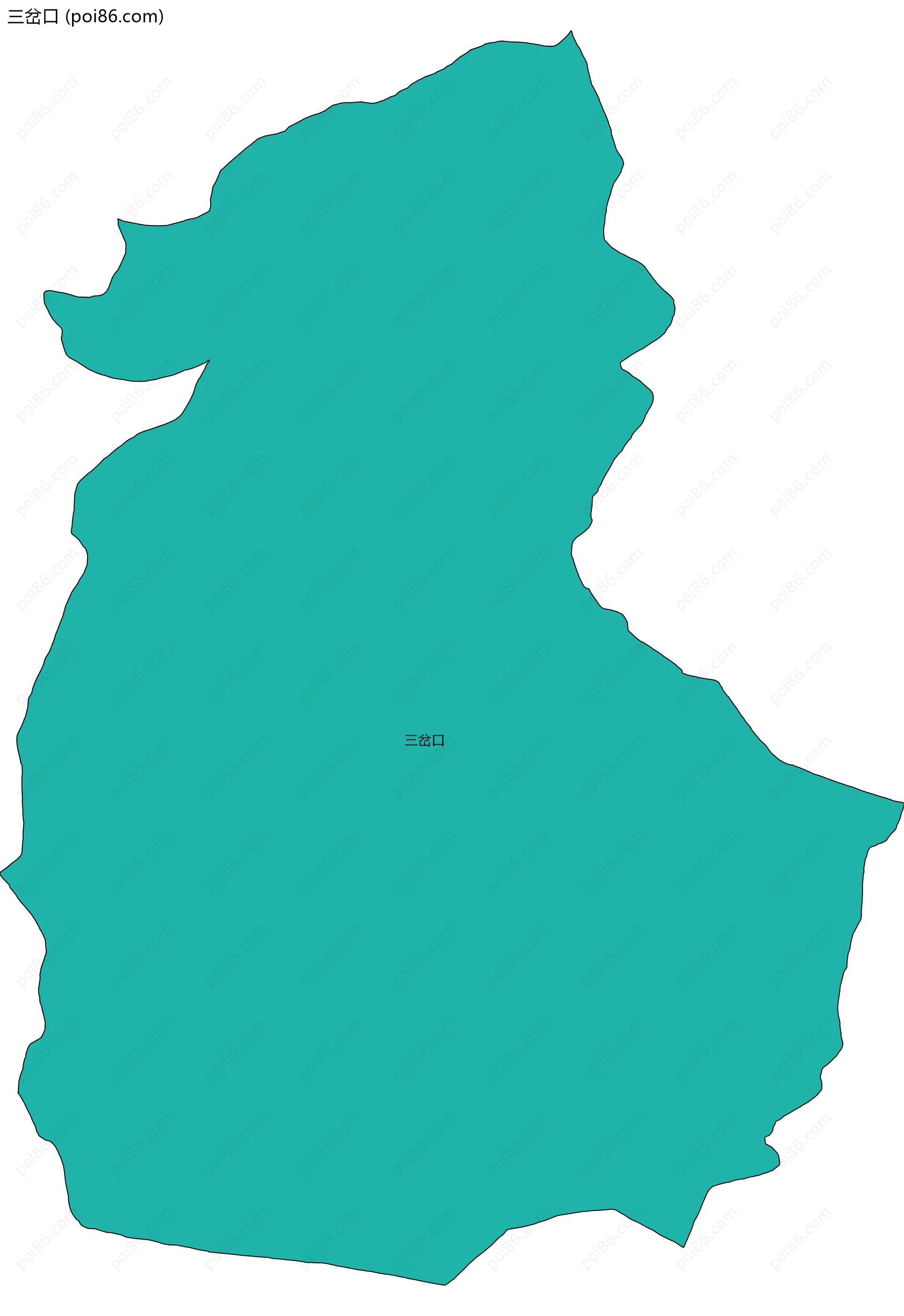 三岔口边界地图