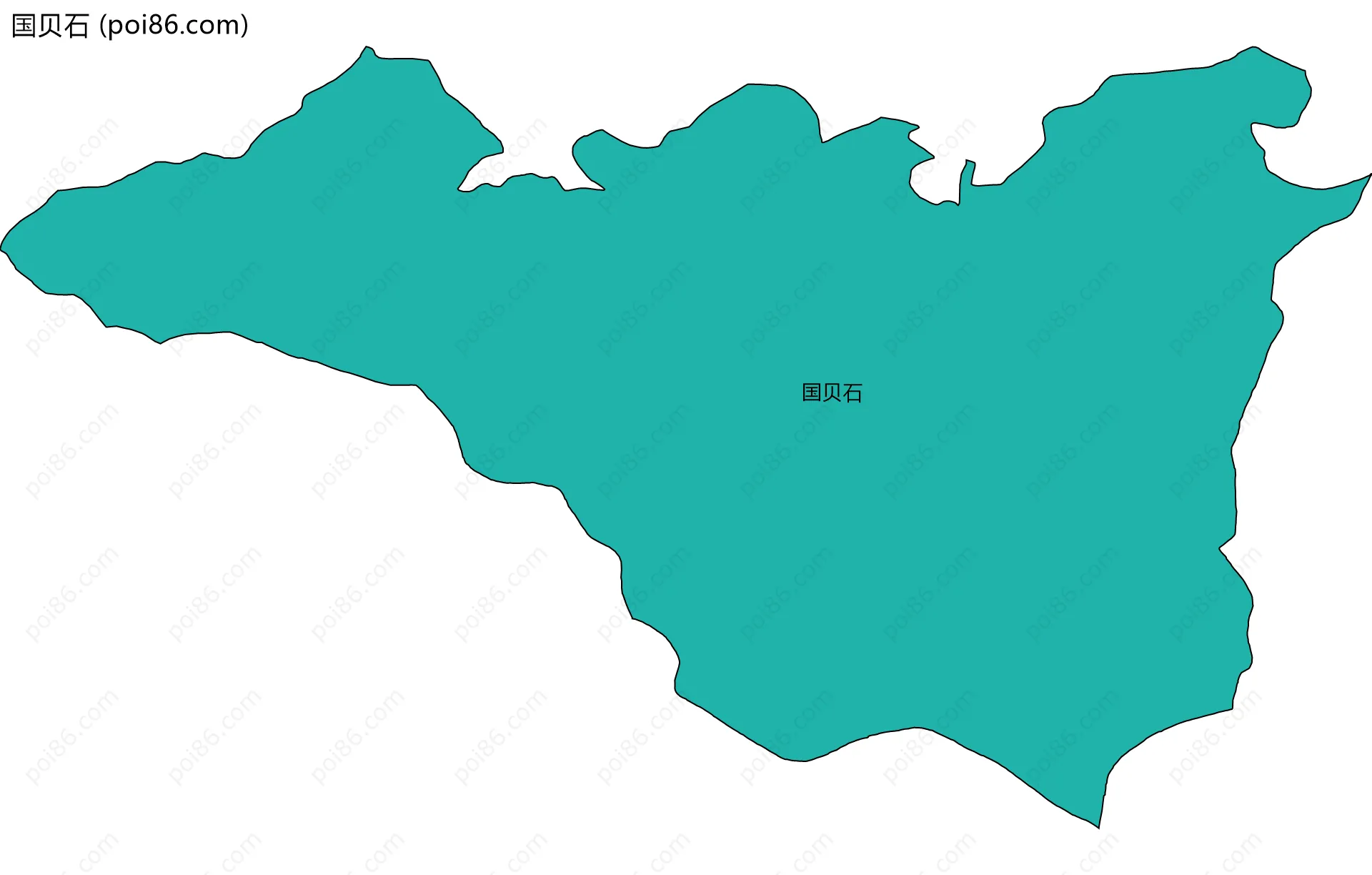 国贝石边界地图