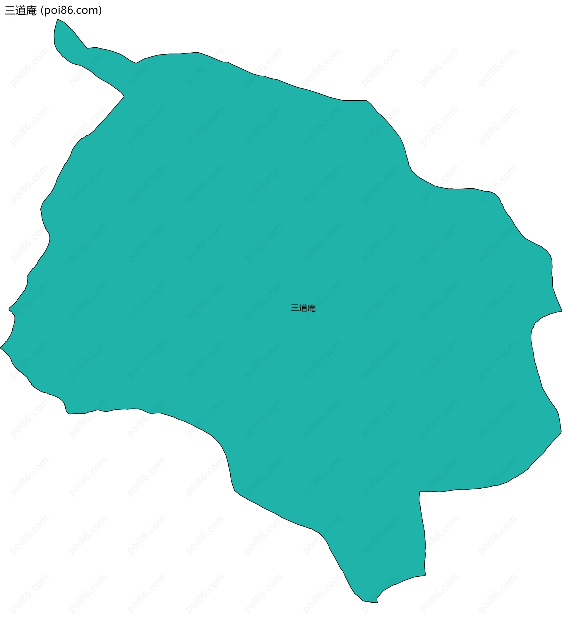 三道庵边界地图