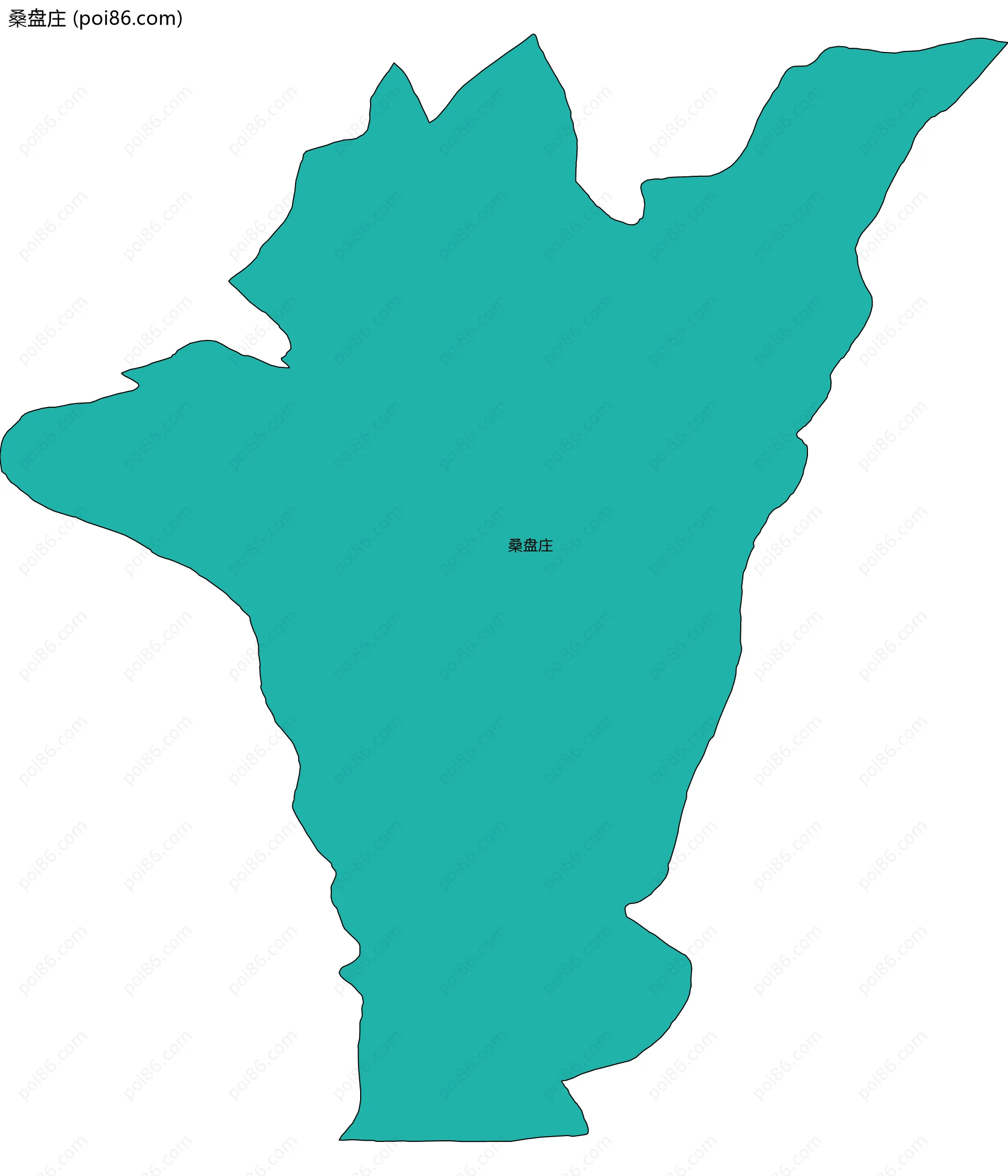 桑盘庄边界地图