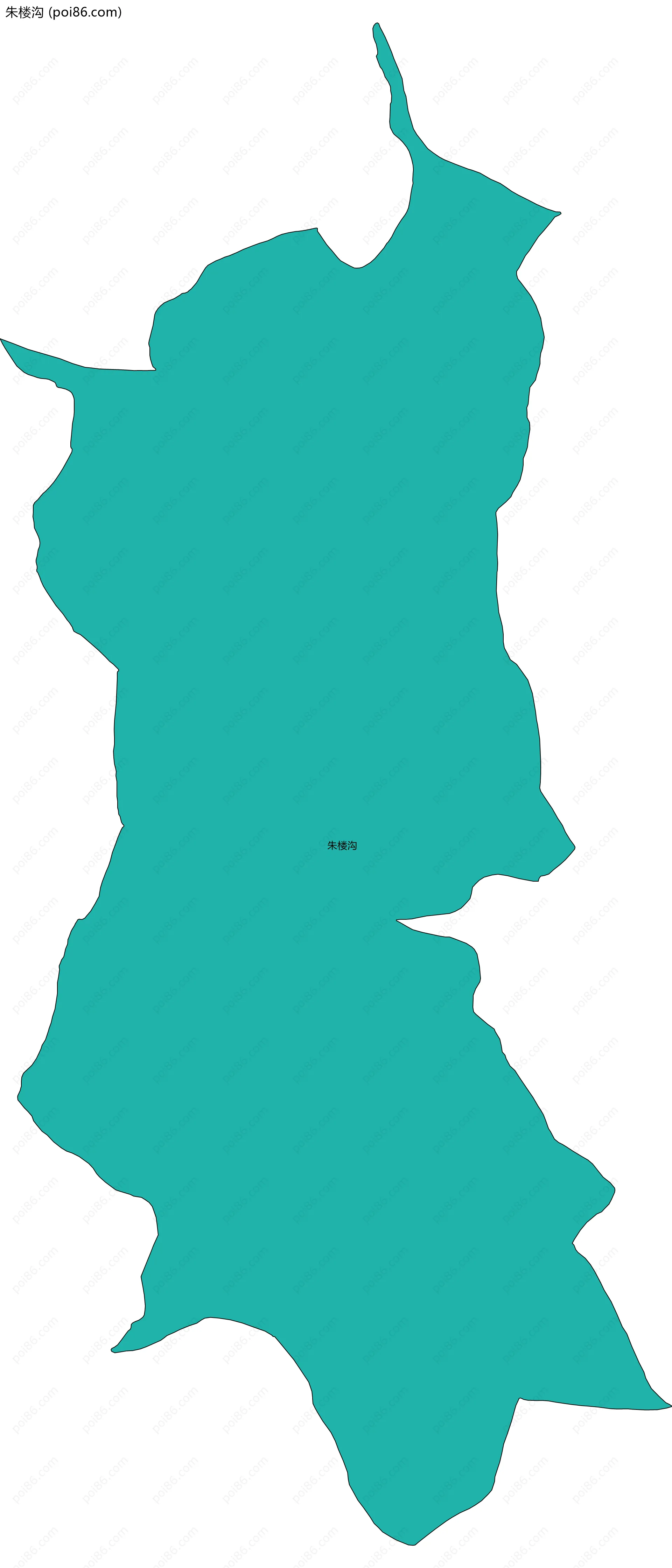 朱楼沟边界地图