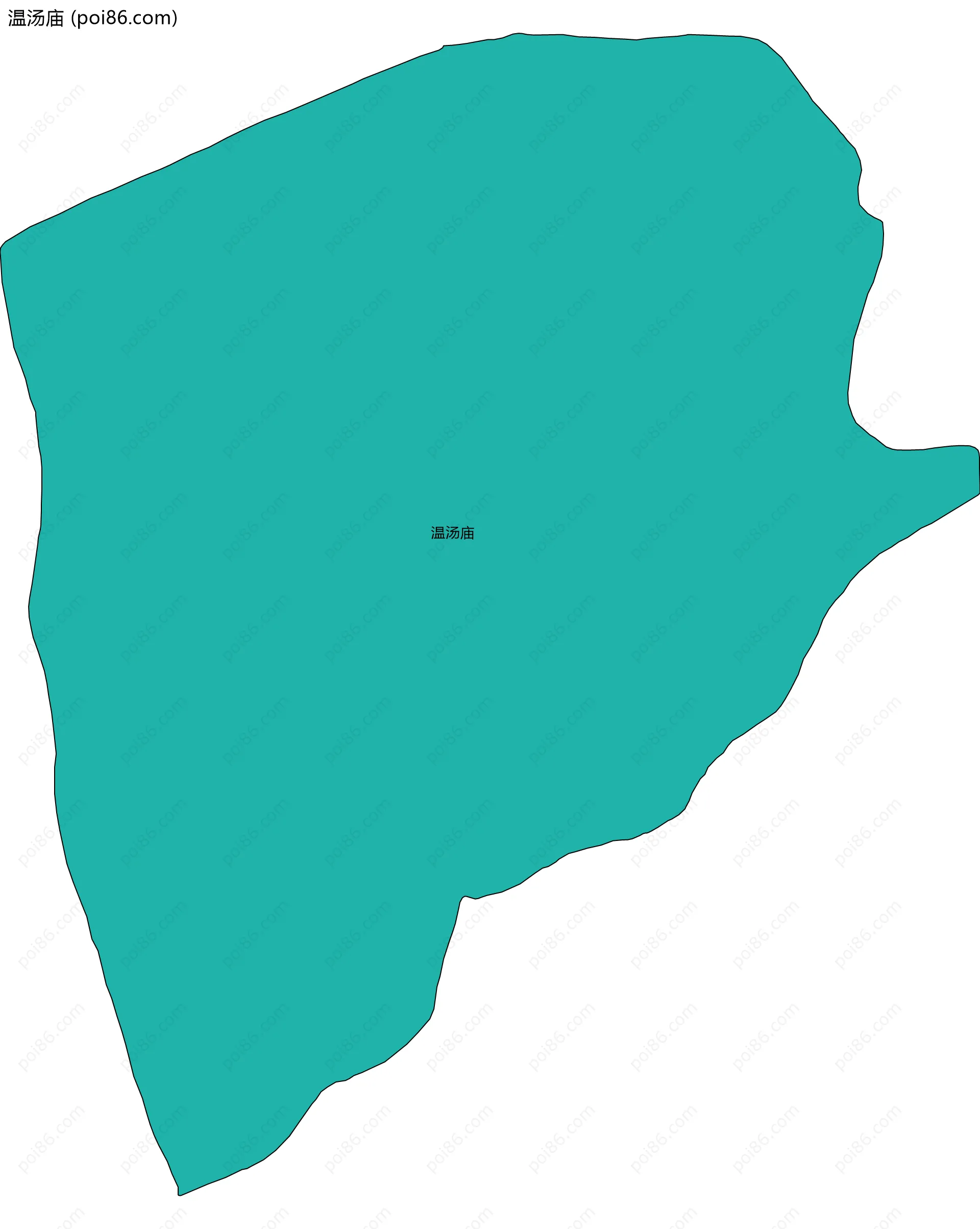 温汤庙边界地图