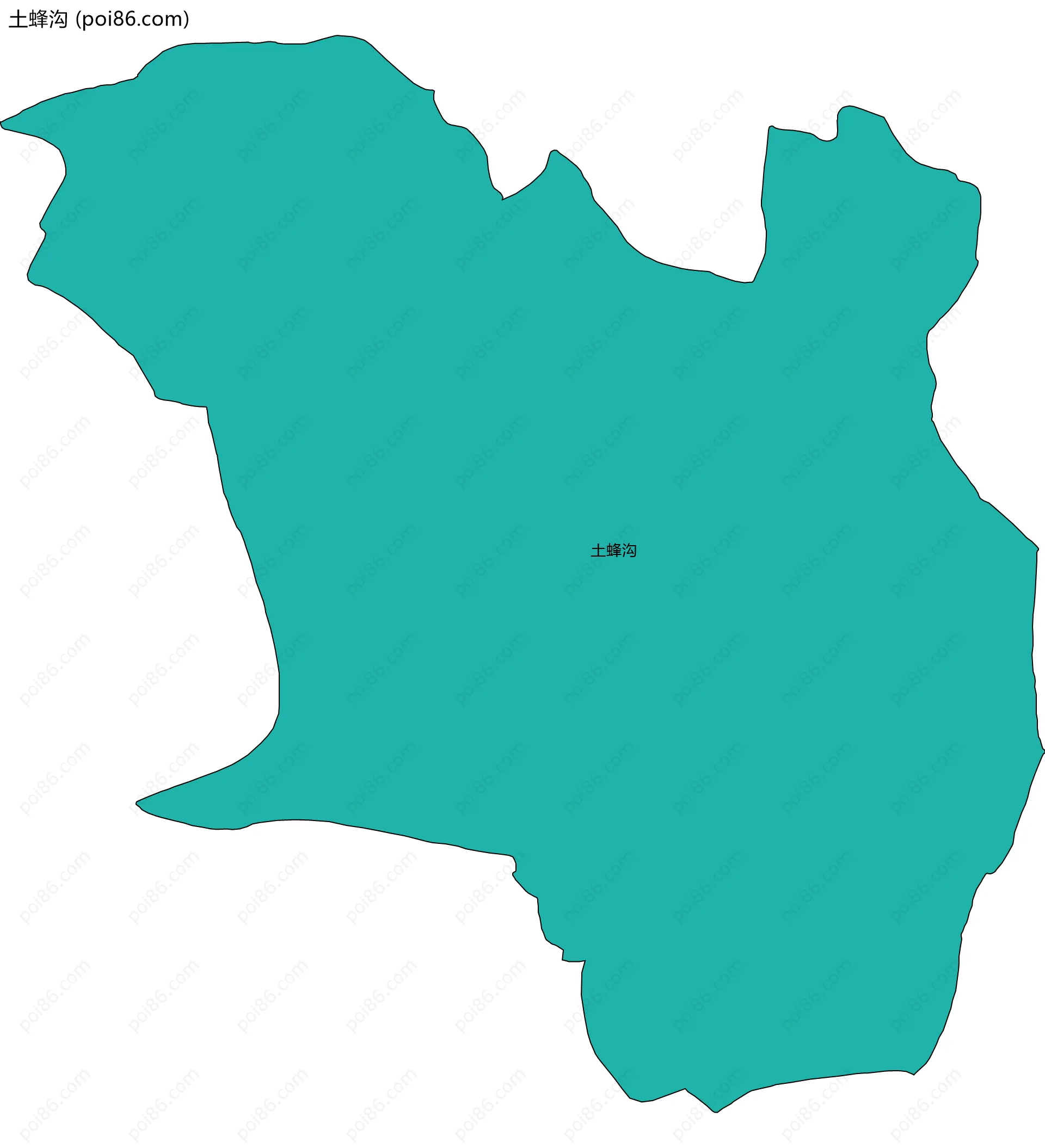 土蜂沟边界地图