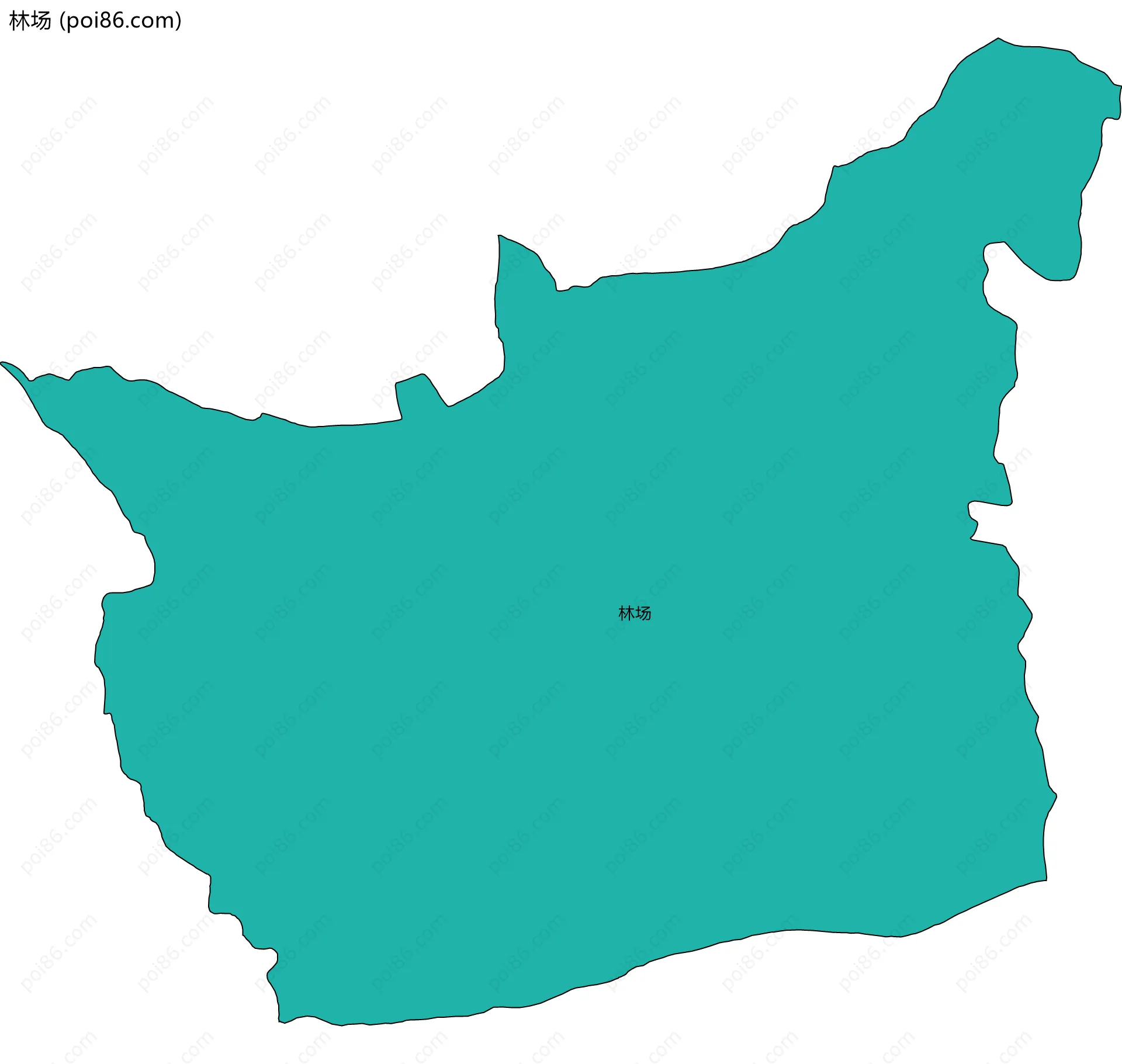 林场边界地图