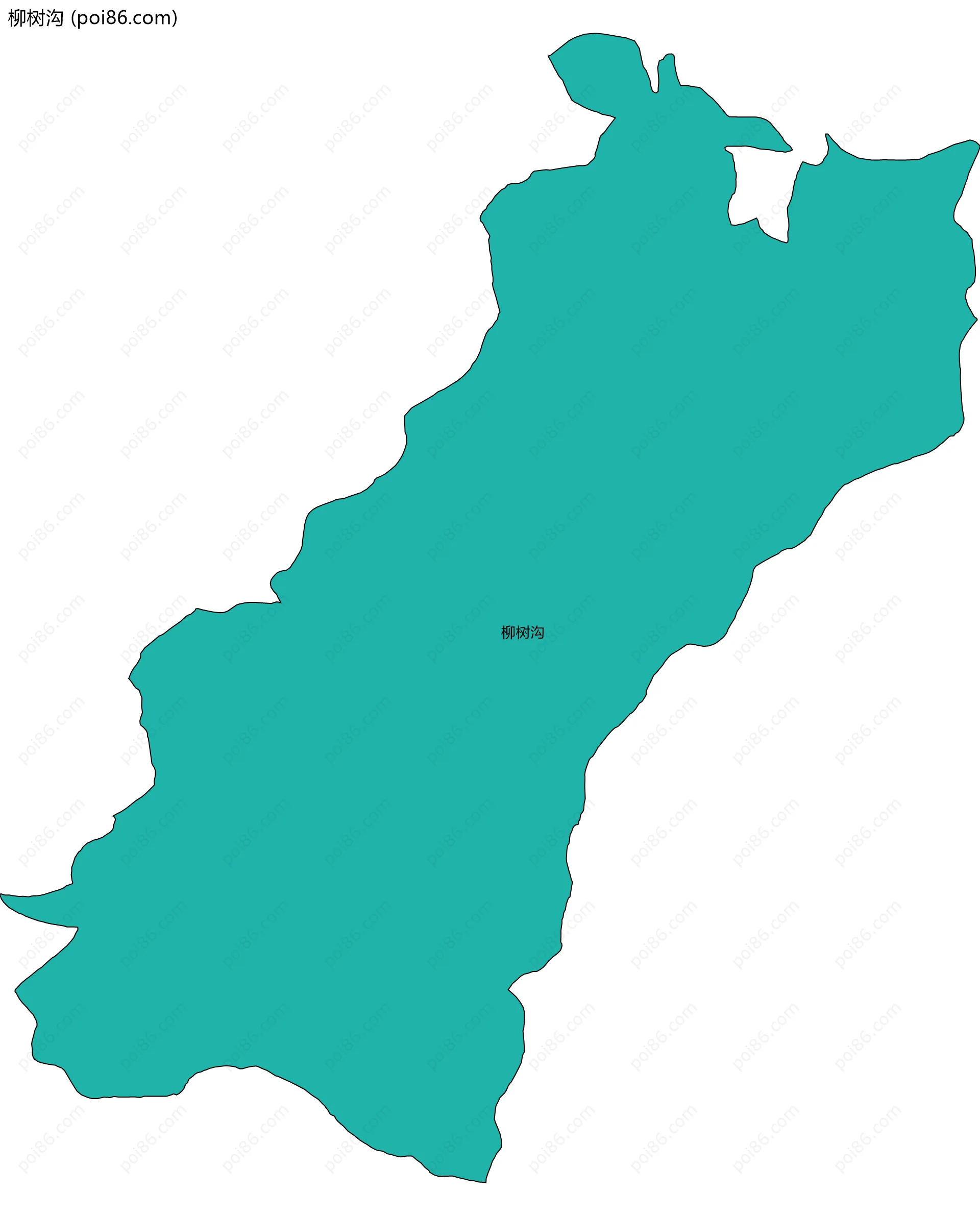 柳树沟边界地图