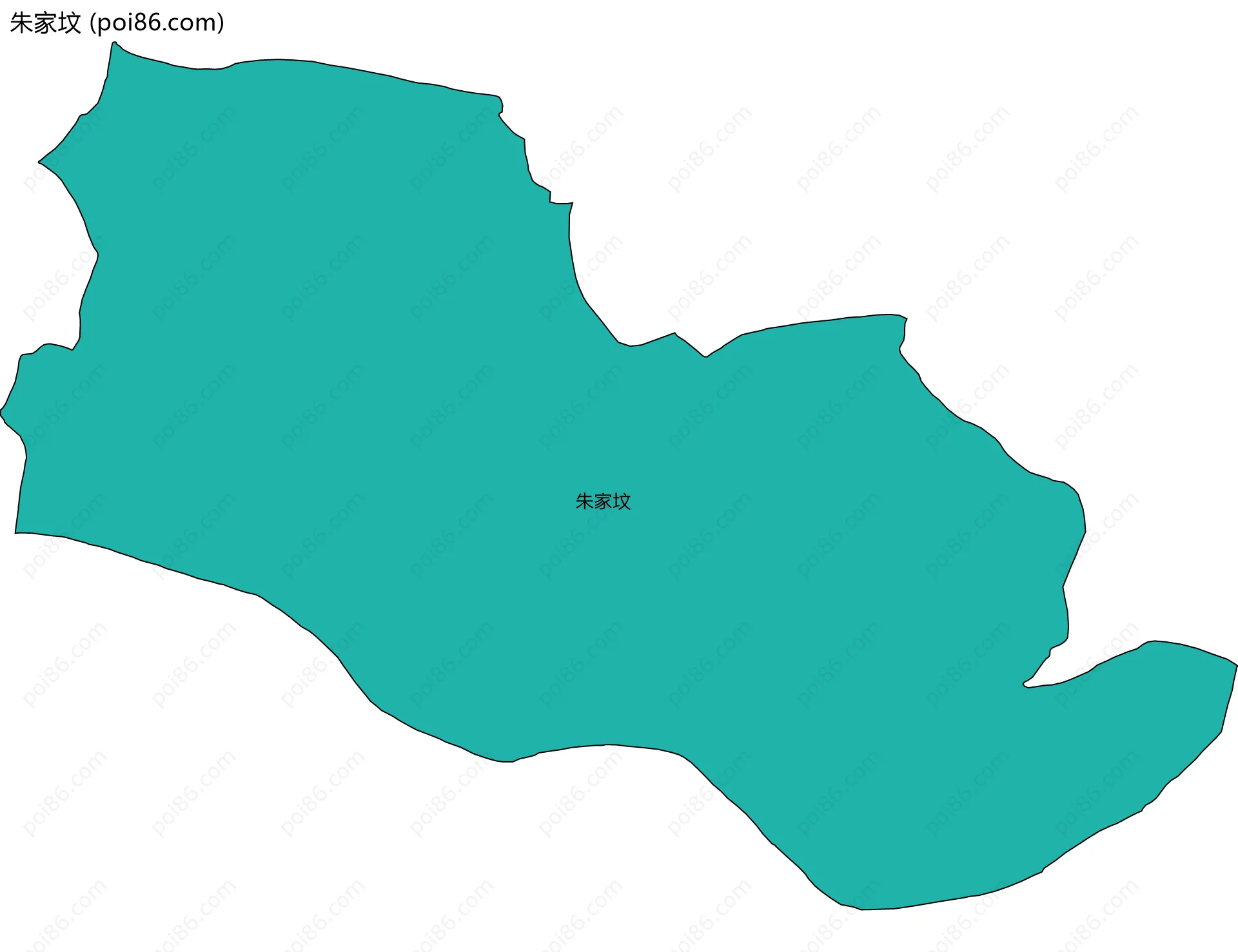 朱家坟边界地图