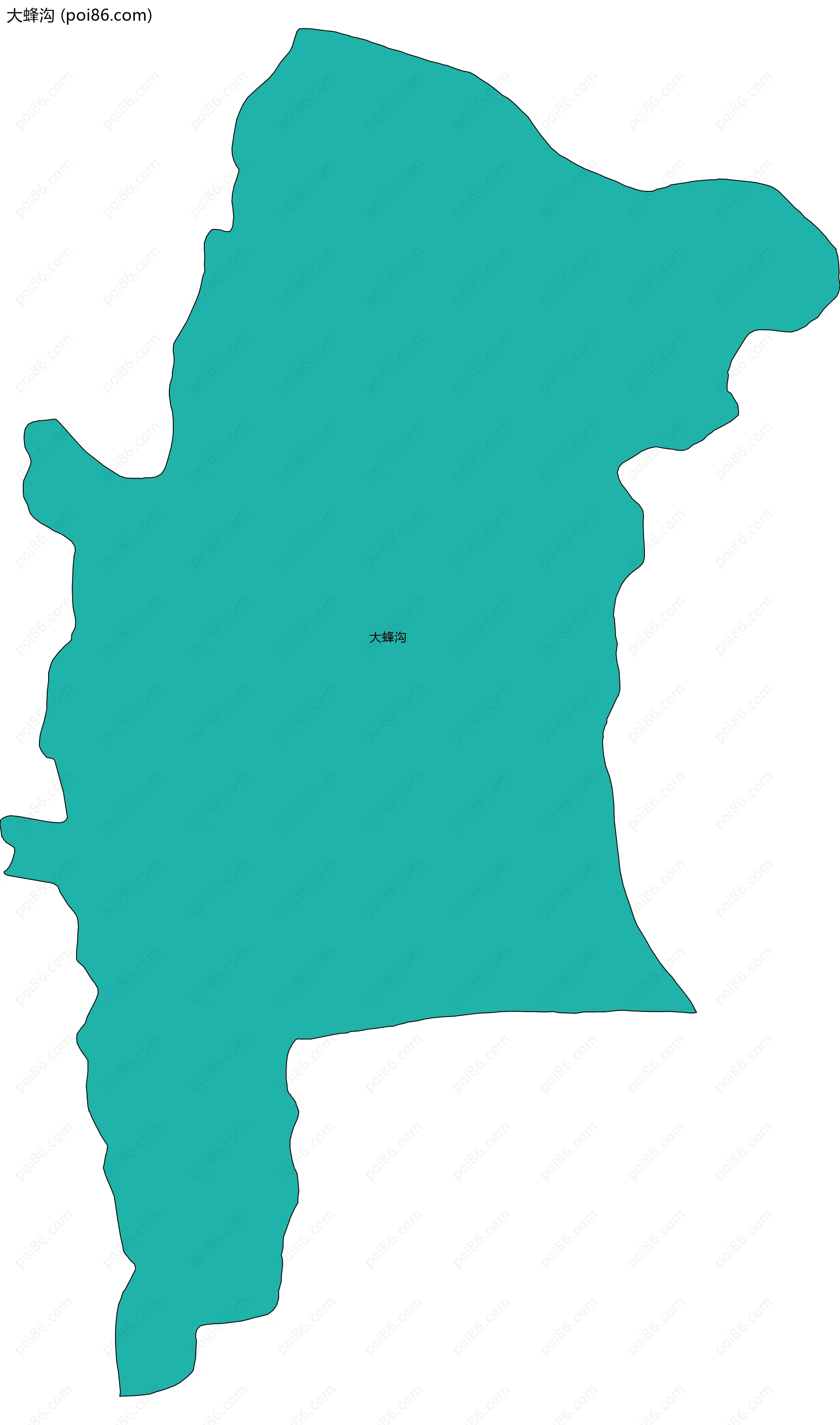 大蜂沟边界地图