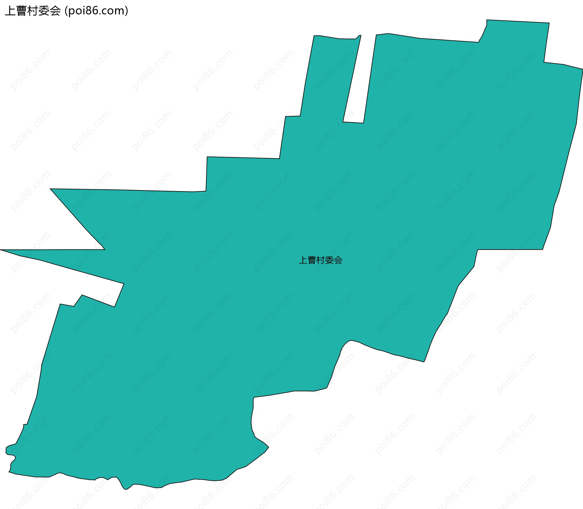 上曹村委会边界地图