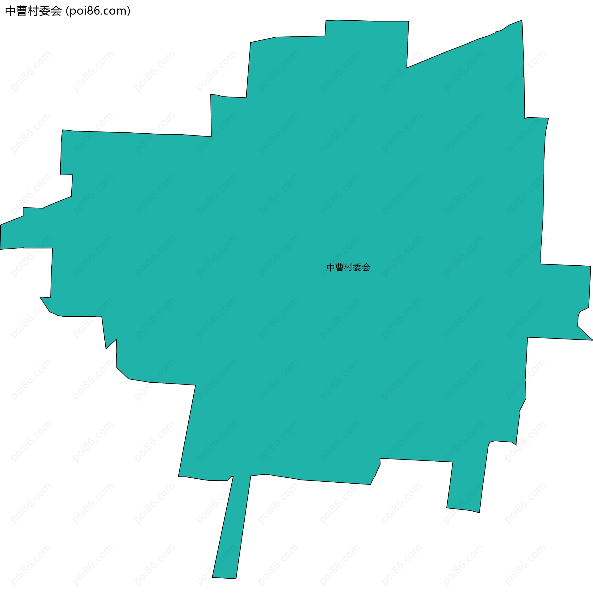 中曹村委会边界地图