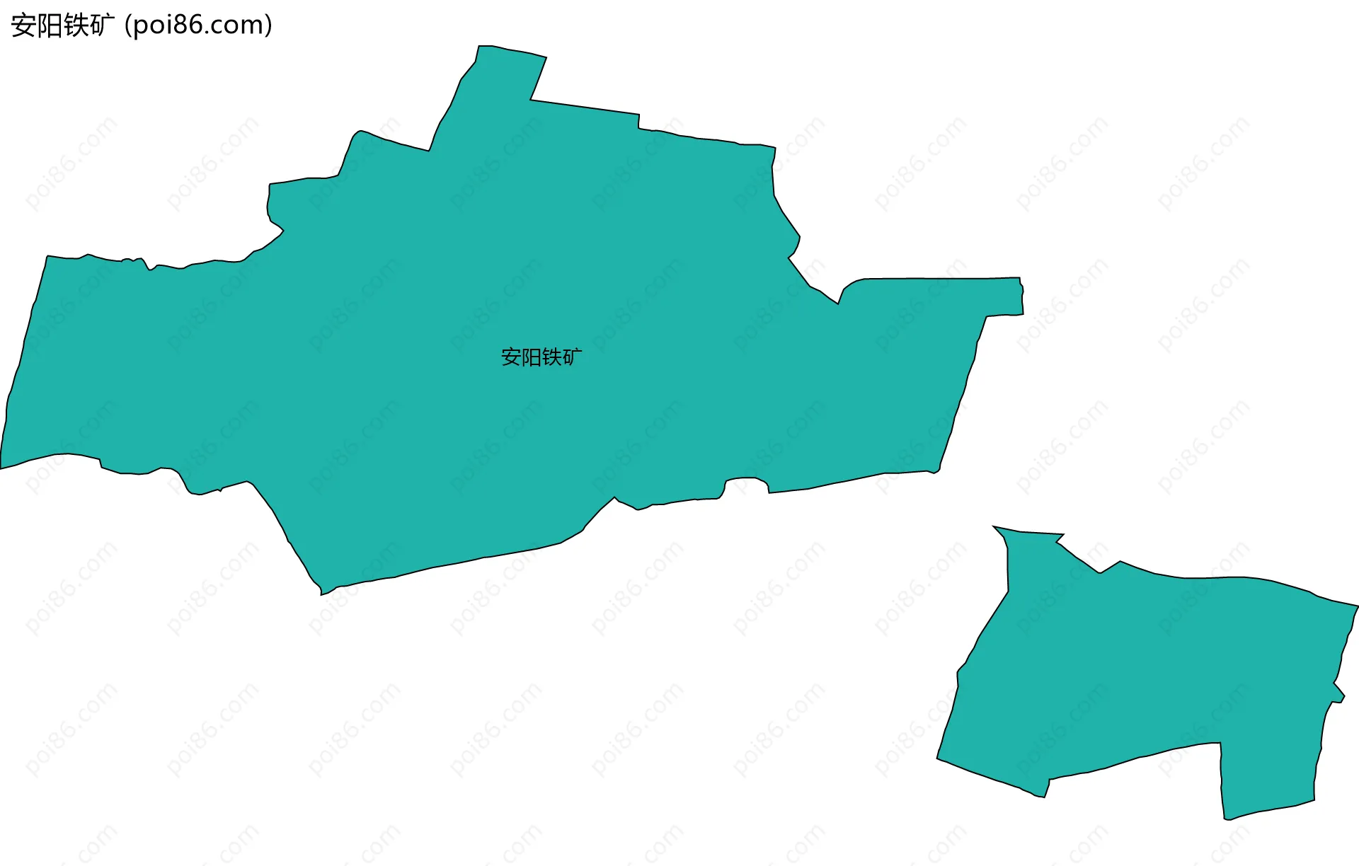 安阳铁矿边界地图
