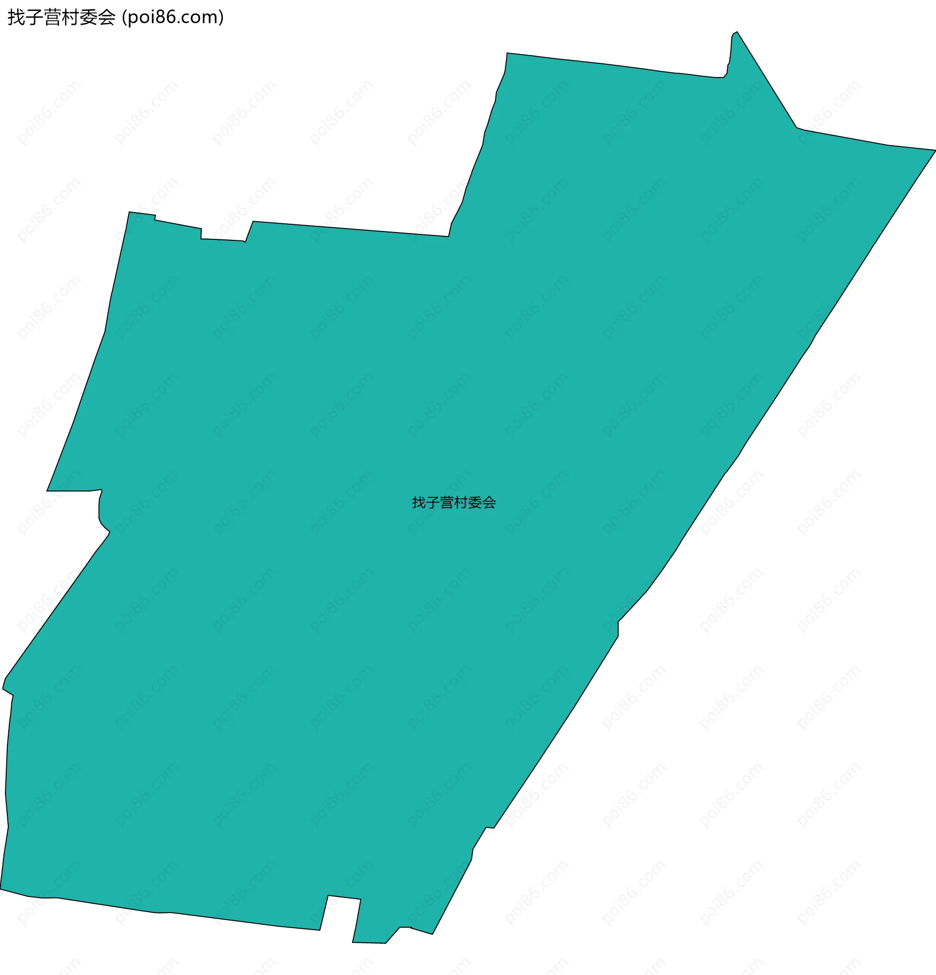 找子营村委会边界地图