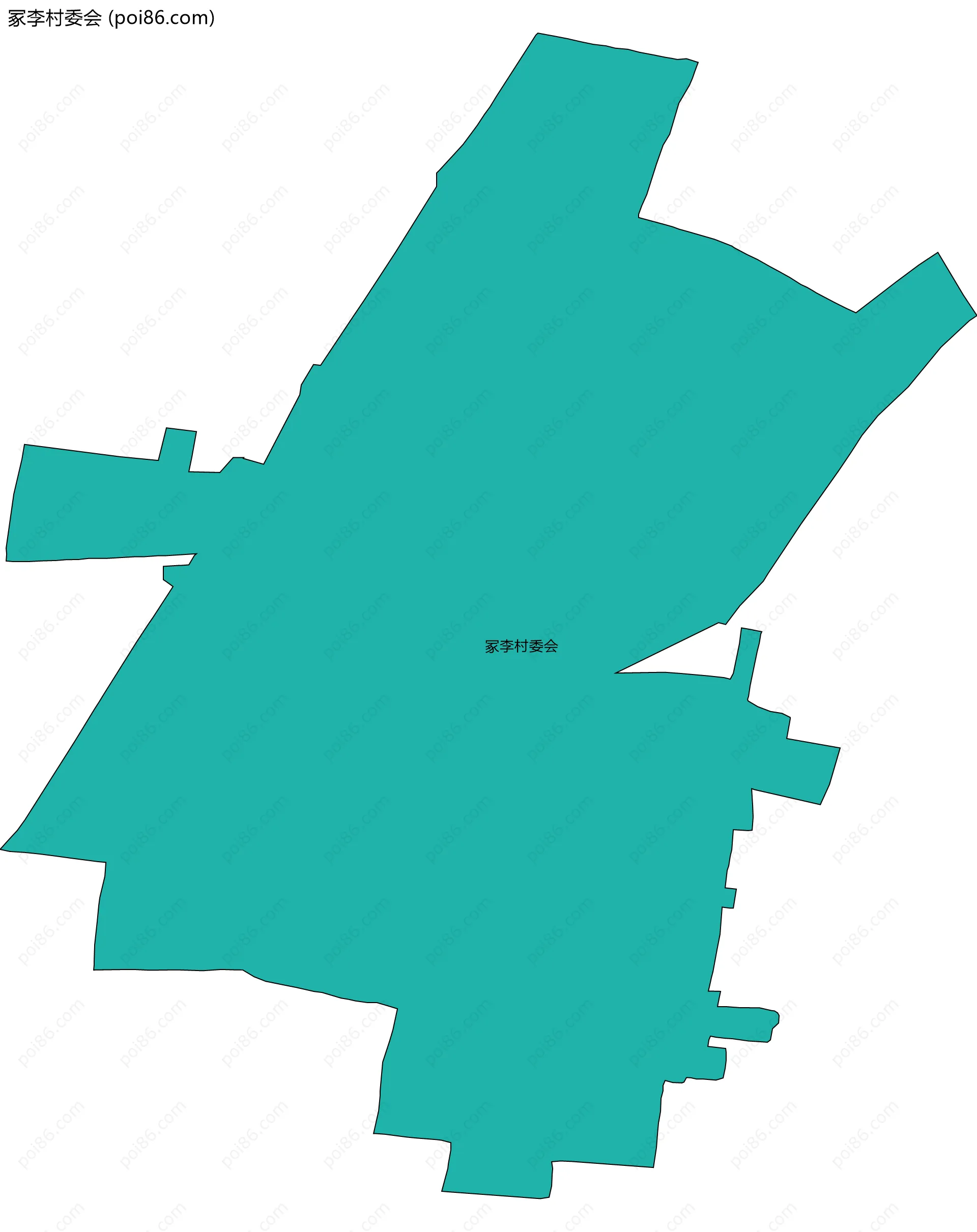 冢李村委会边界地图