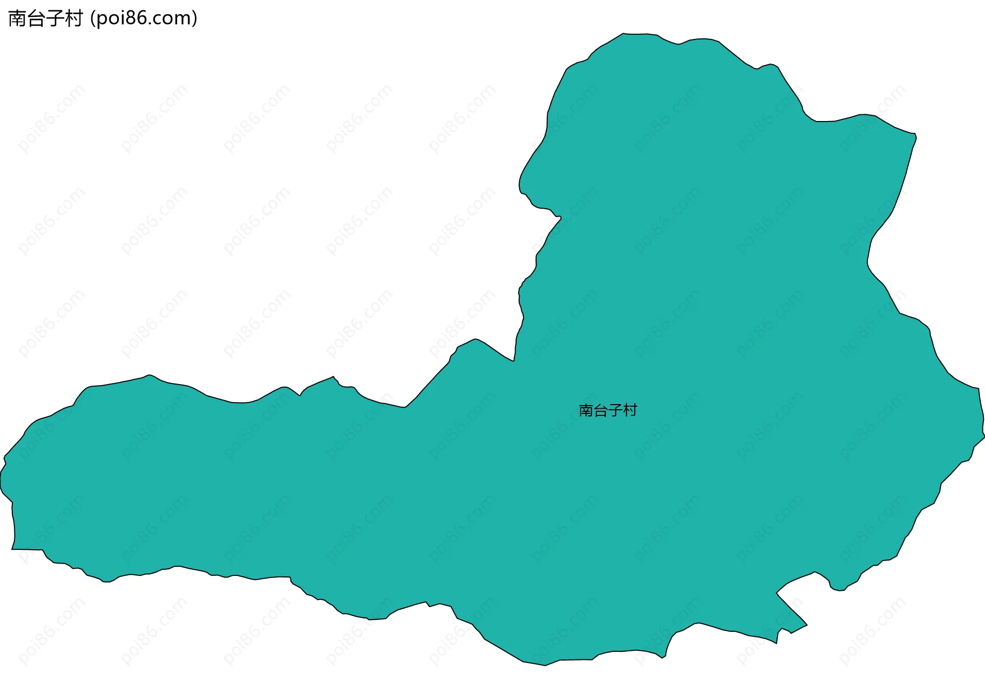 南台子村边界地图