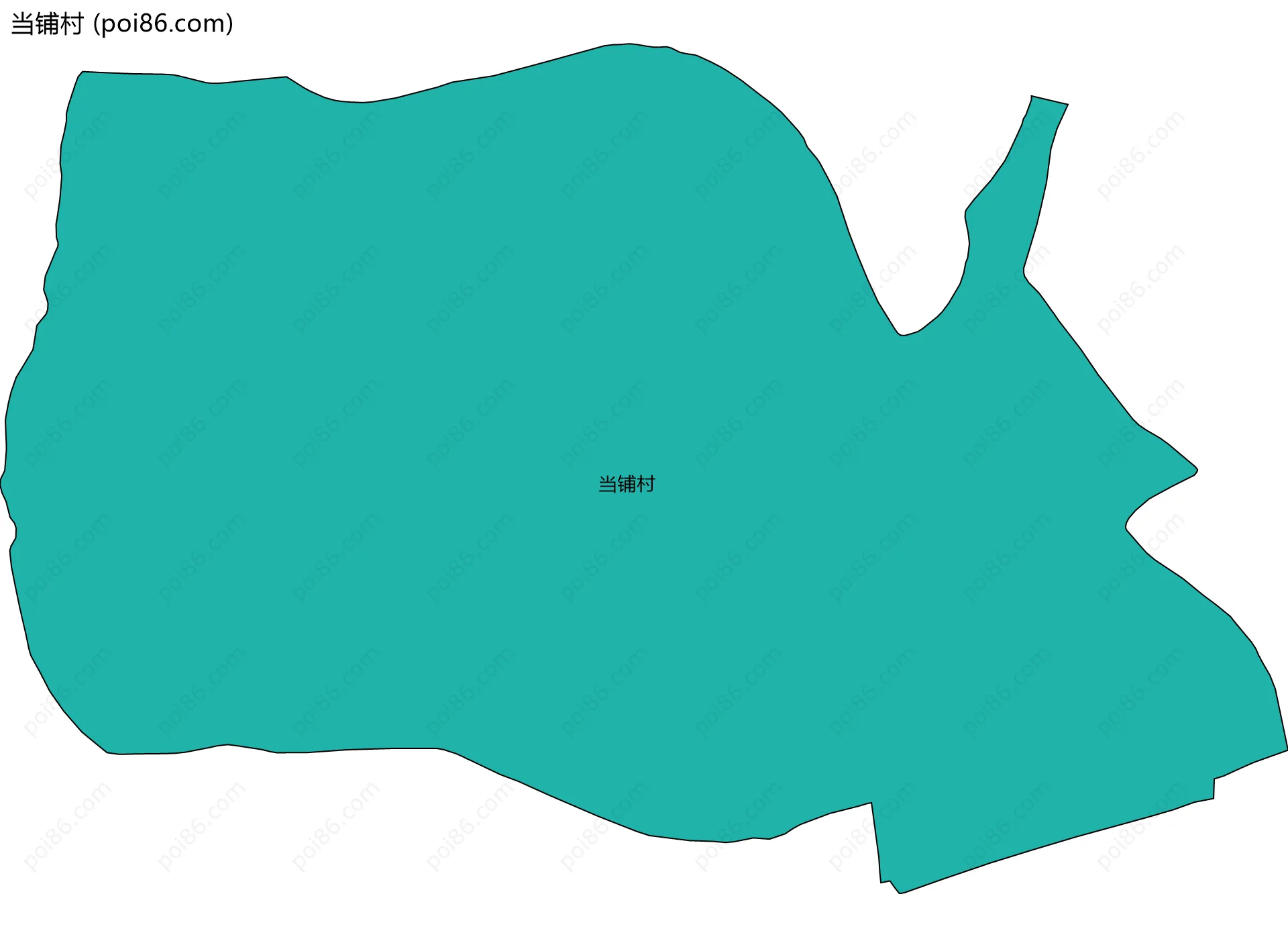 当铺村边界地图