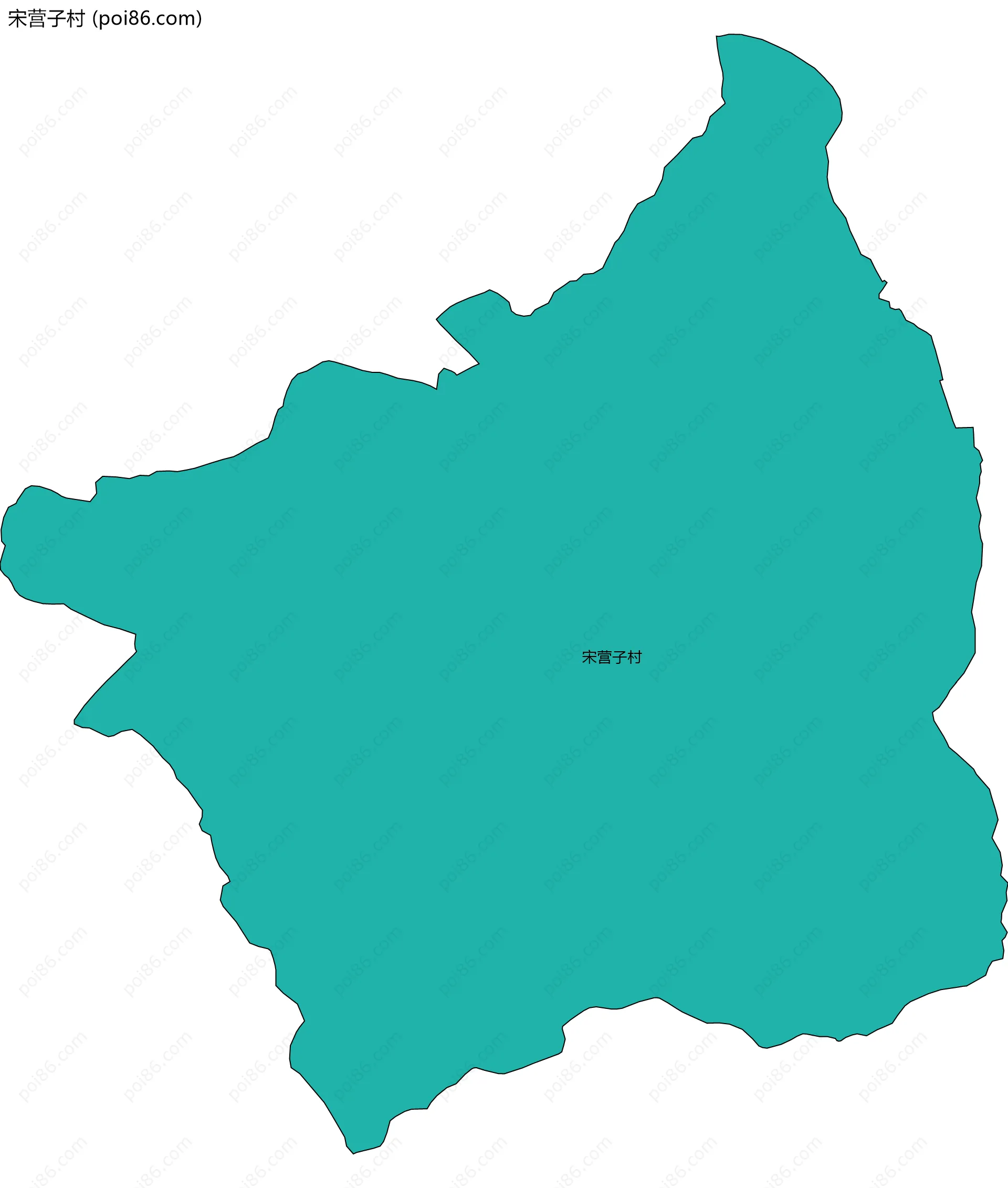 宋营子村边界地图