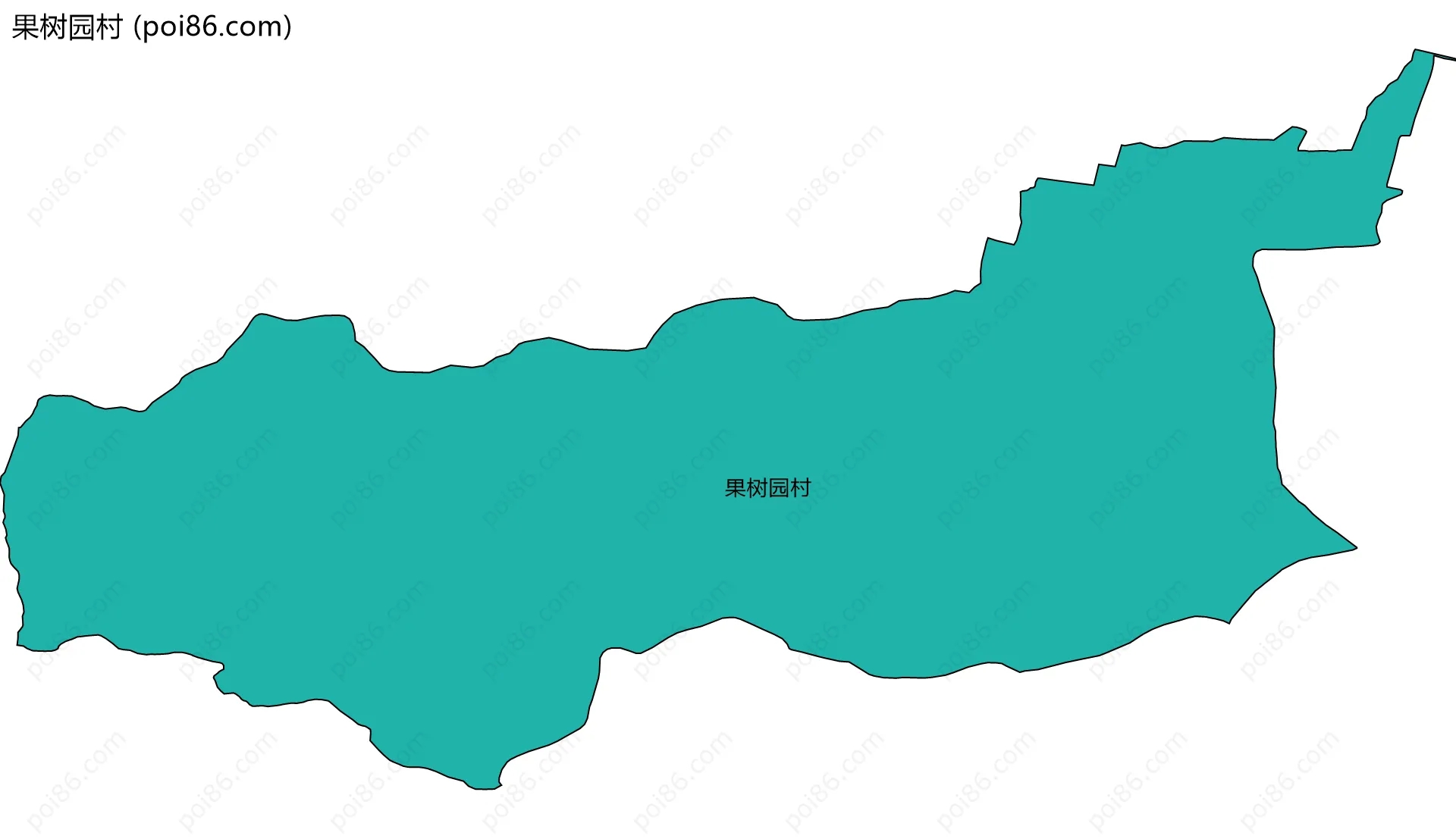 果树园村边界地图