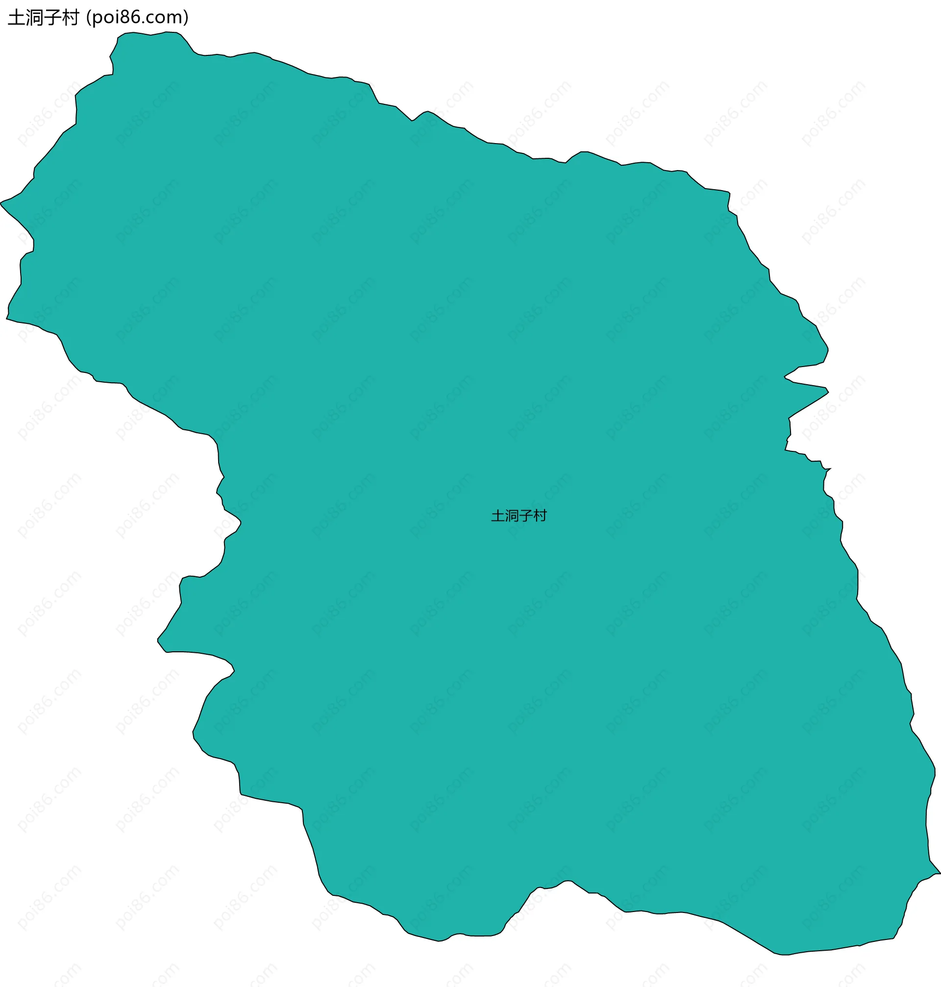 土洞子村边界地图