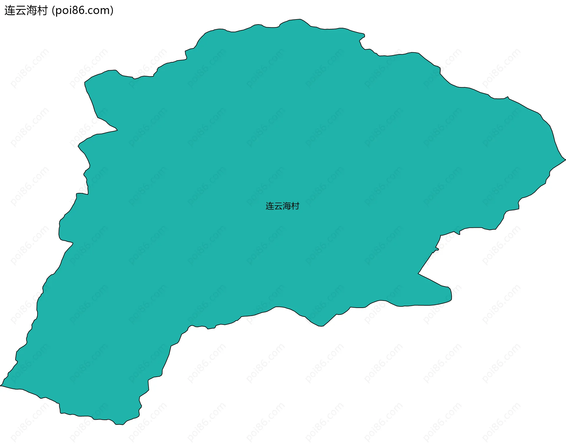 连云海村边界地图