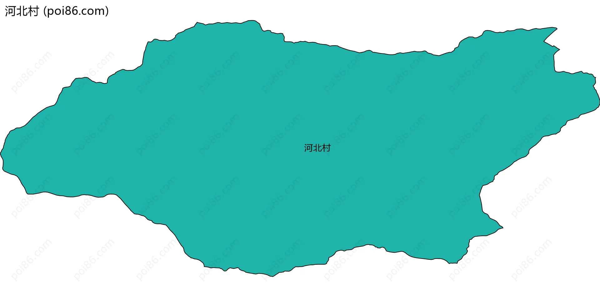 河北村边界地图