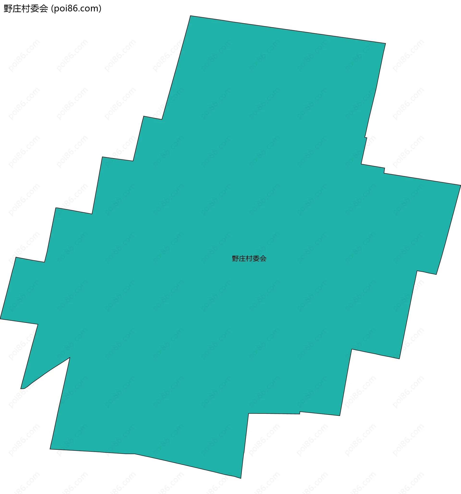 野庄村委会边界地图