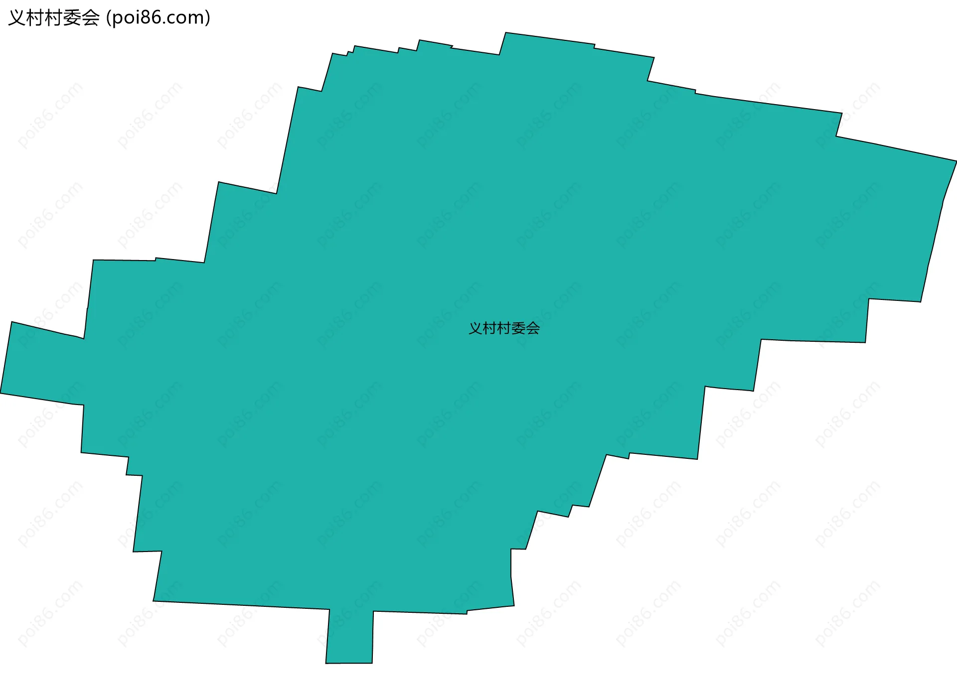 义村村委会边界地图