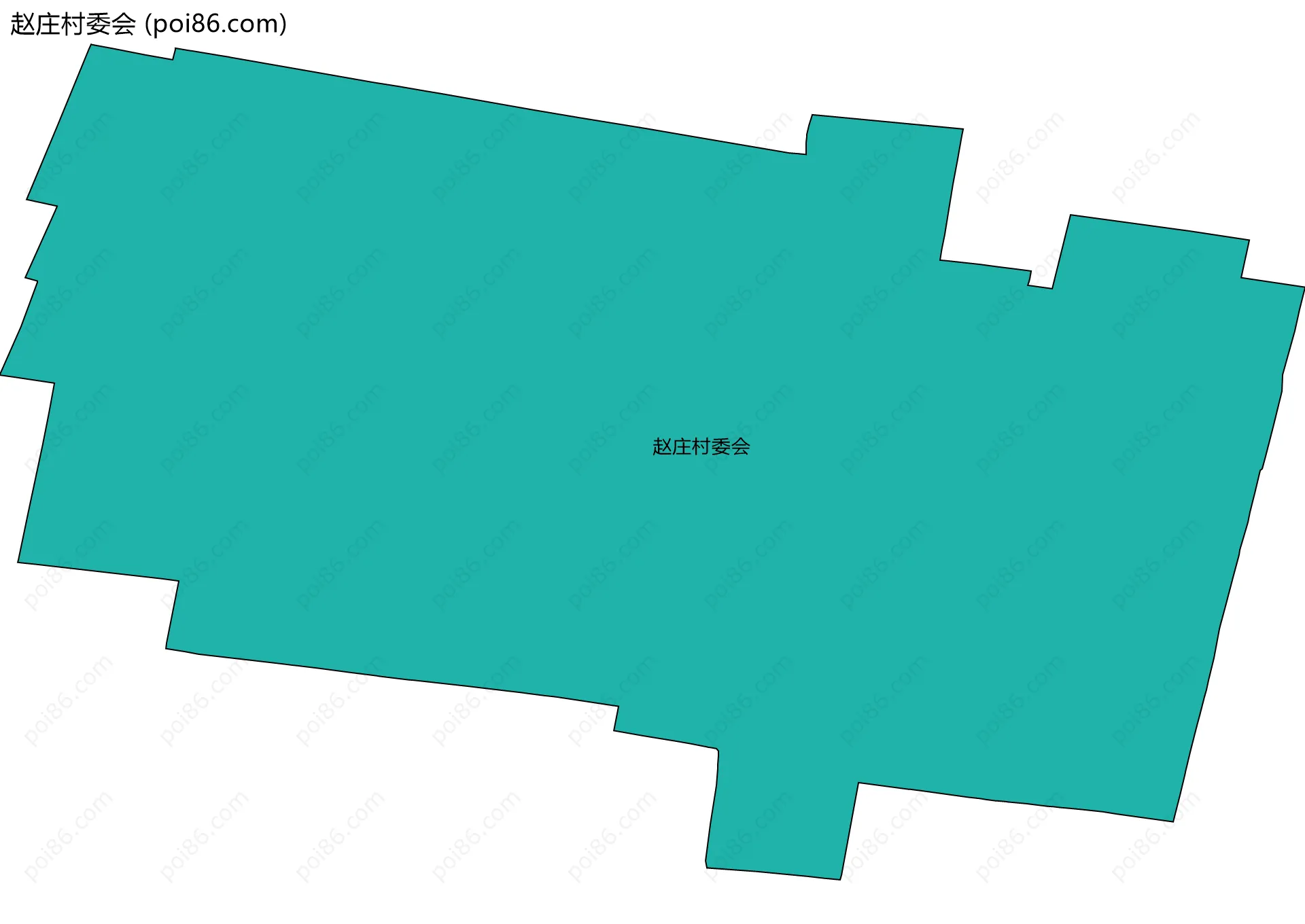 赵庄村委会边界地图