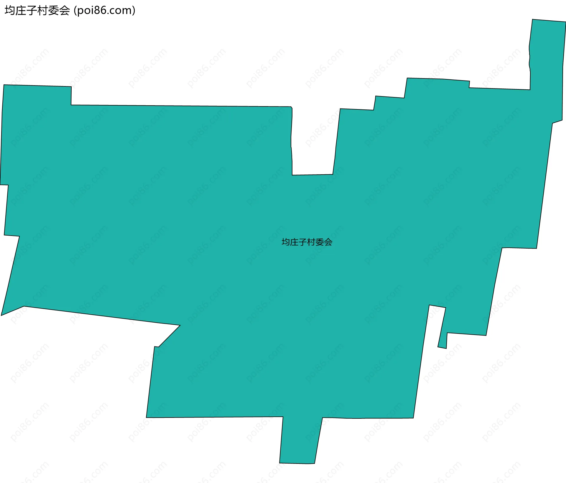 均庄子村委会边界地图