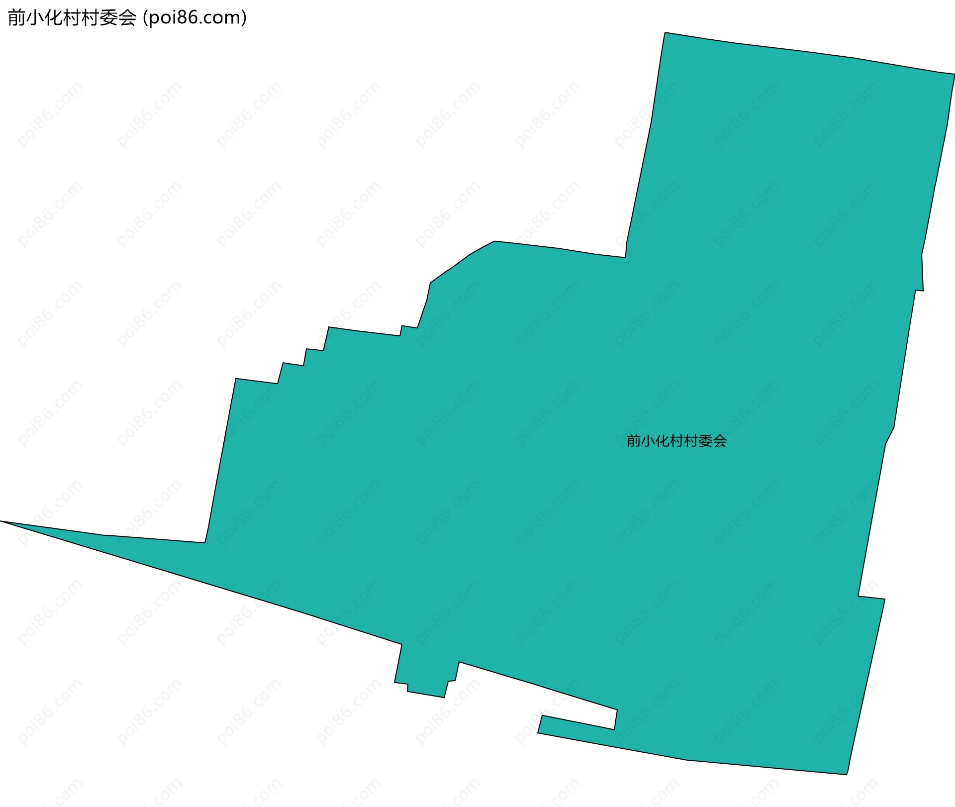 前小化村村委会边界地图