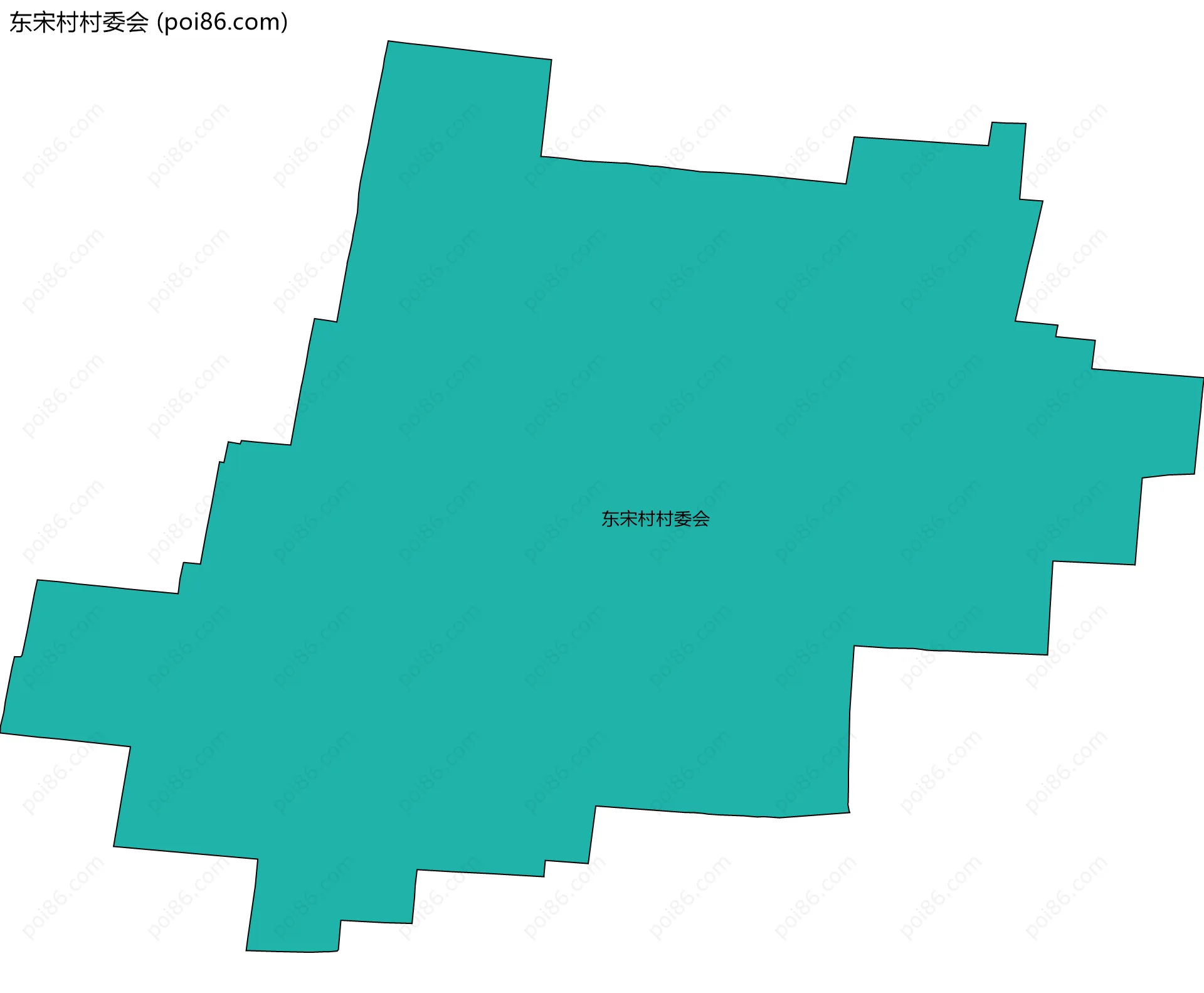 东宋村村委会边界地图