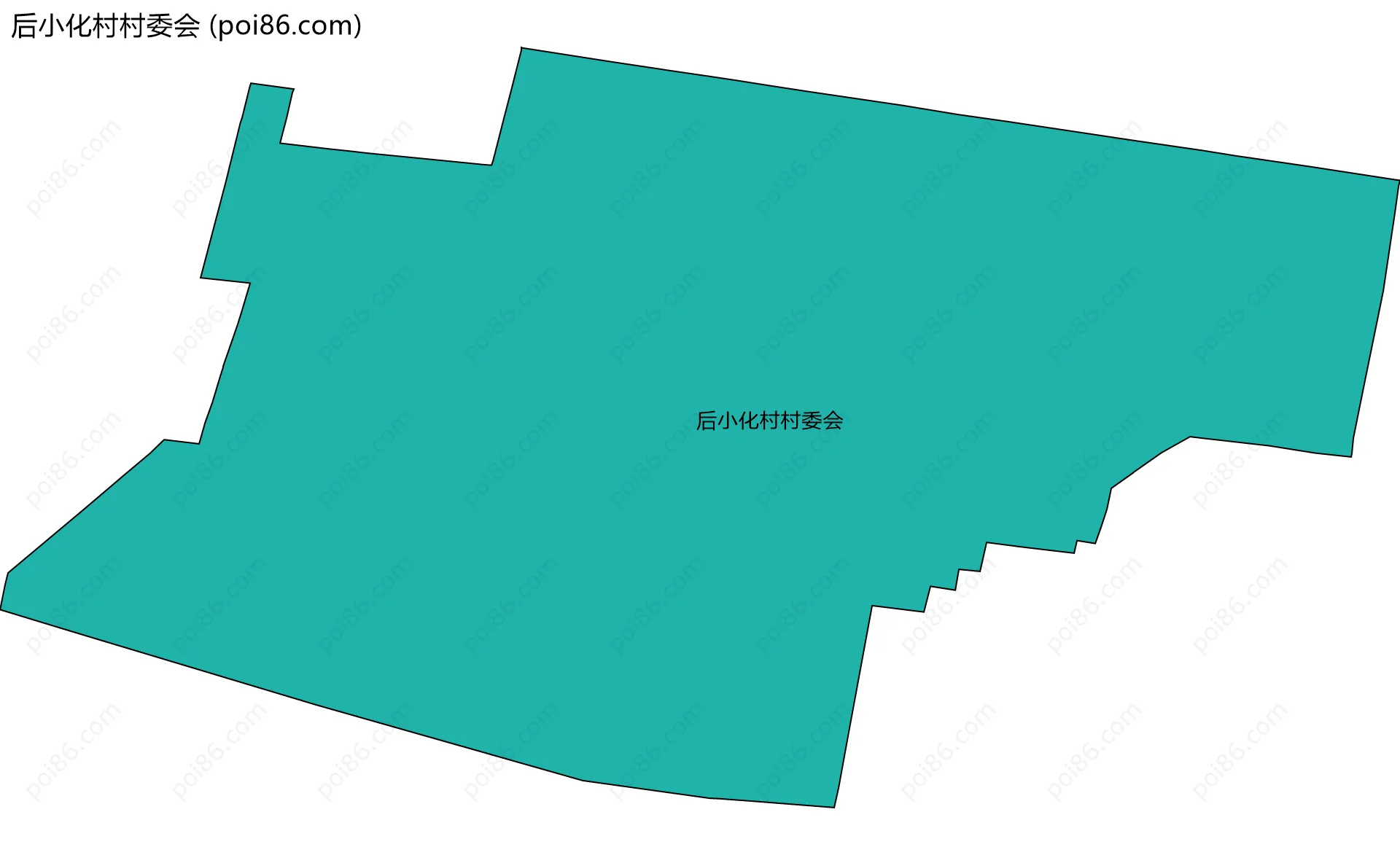 后小化村村委会边界地图