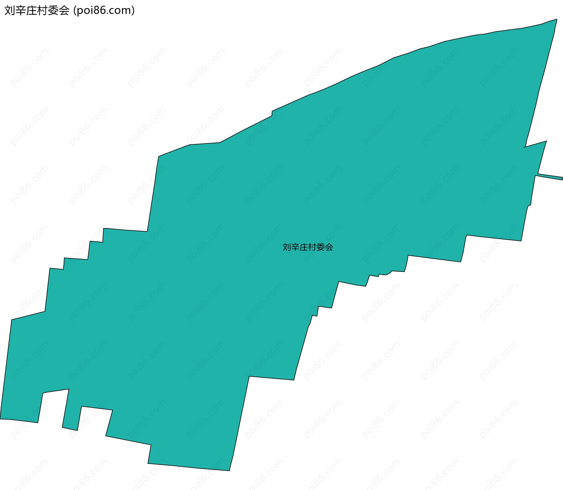 刘辛庄村委会边界地图