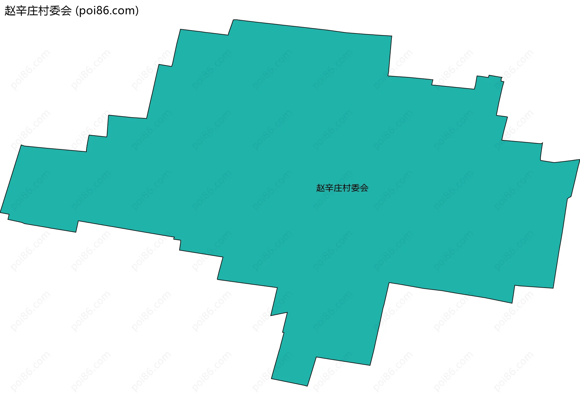 赵辛庄村委会边界地图