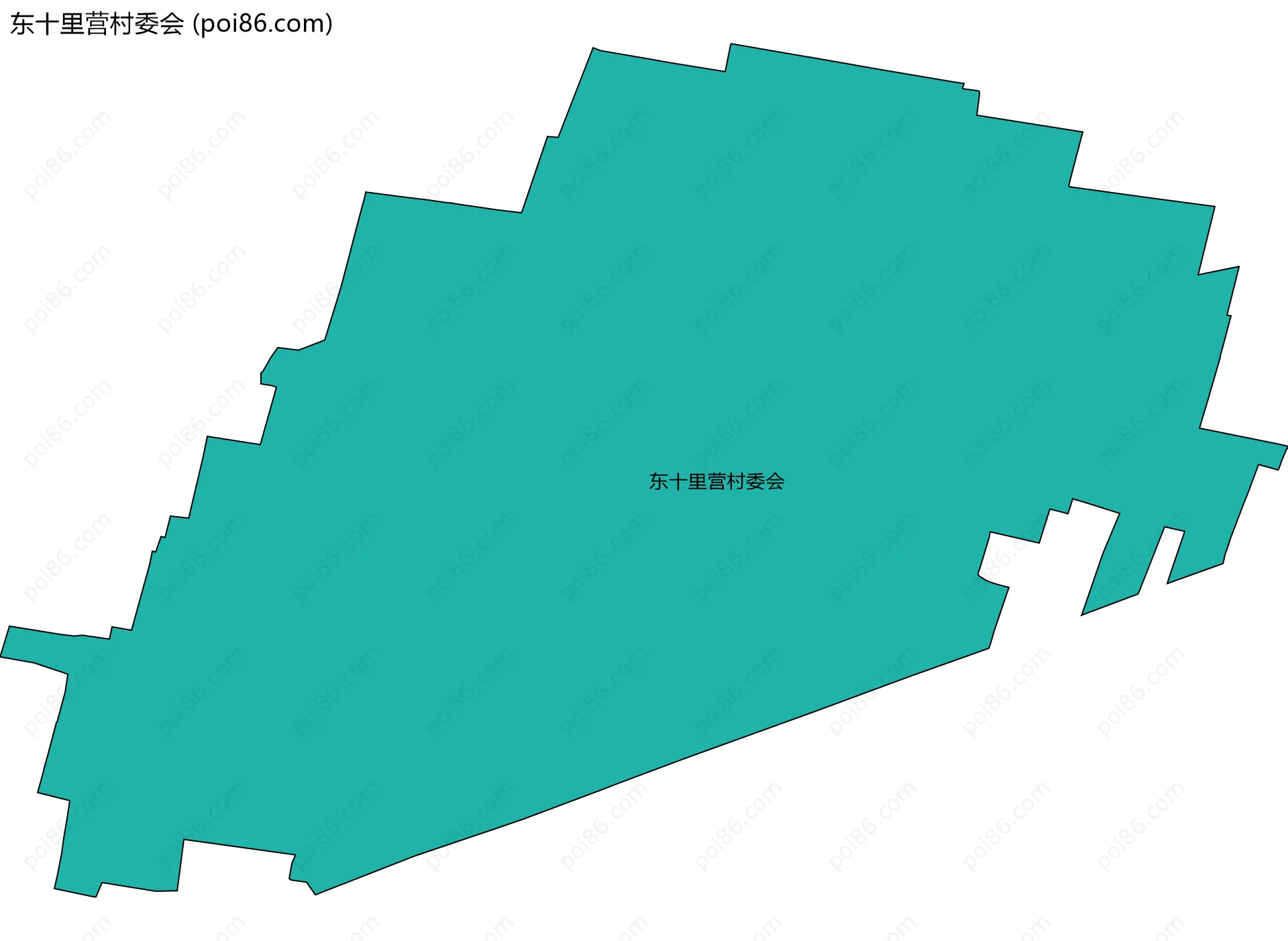 东十里营村委会边界地图