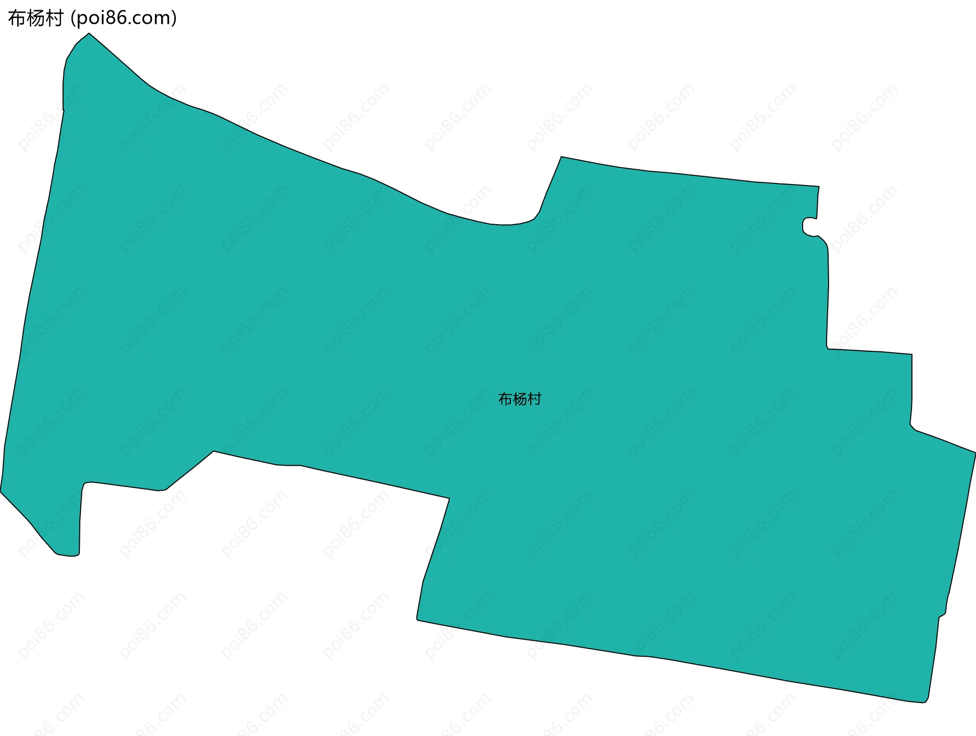 布杨村边界地图