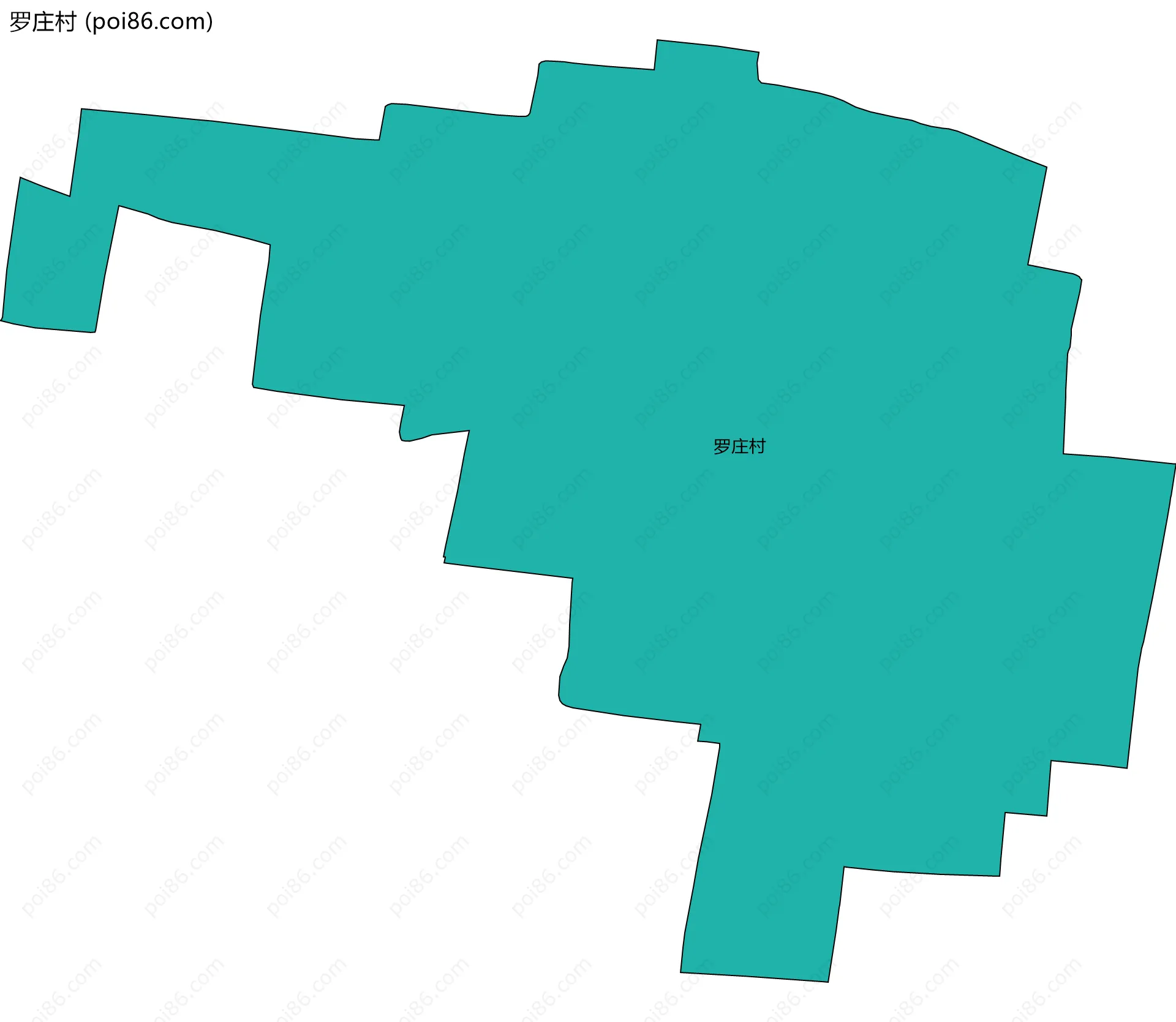 罗庄村边界地图