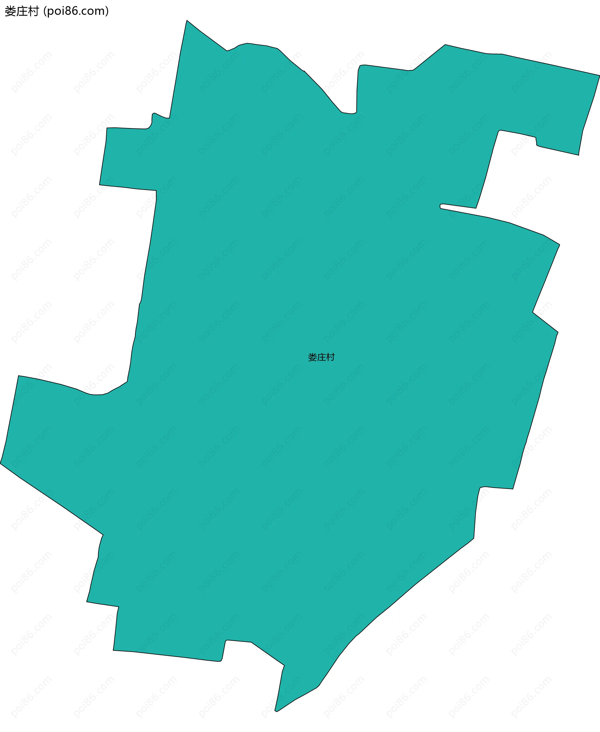 娄庄村边界地图