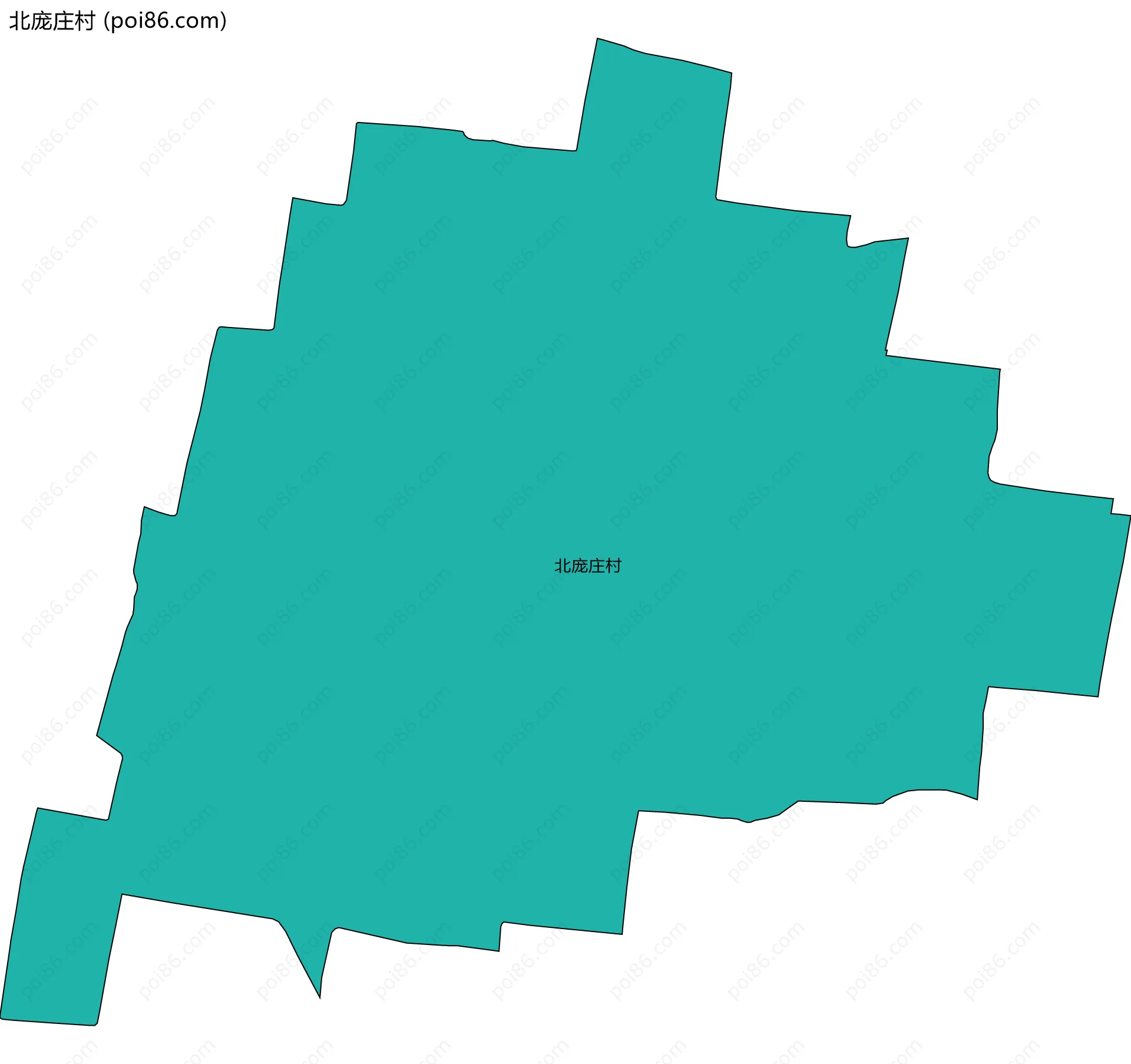 北庞庄村边界地图
