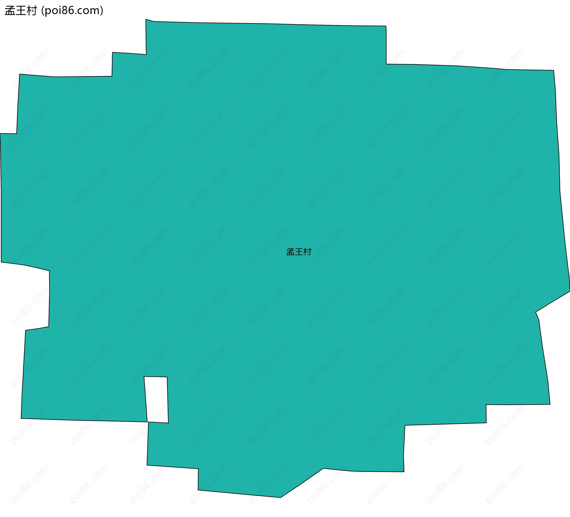 孟王村边界地图