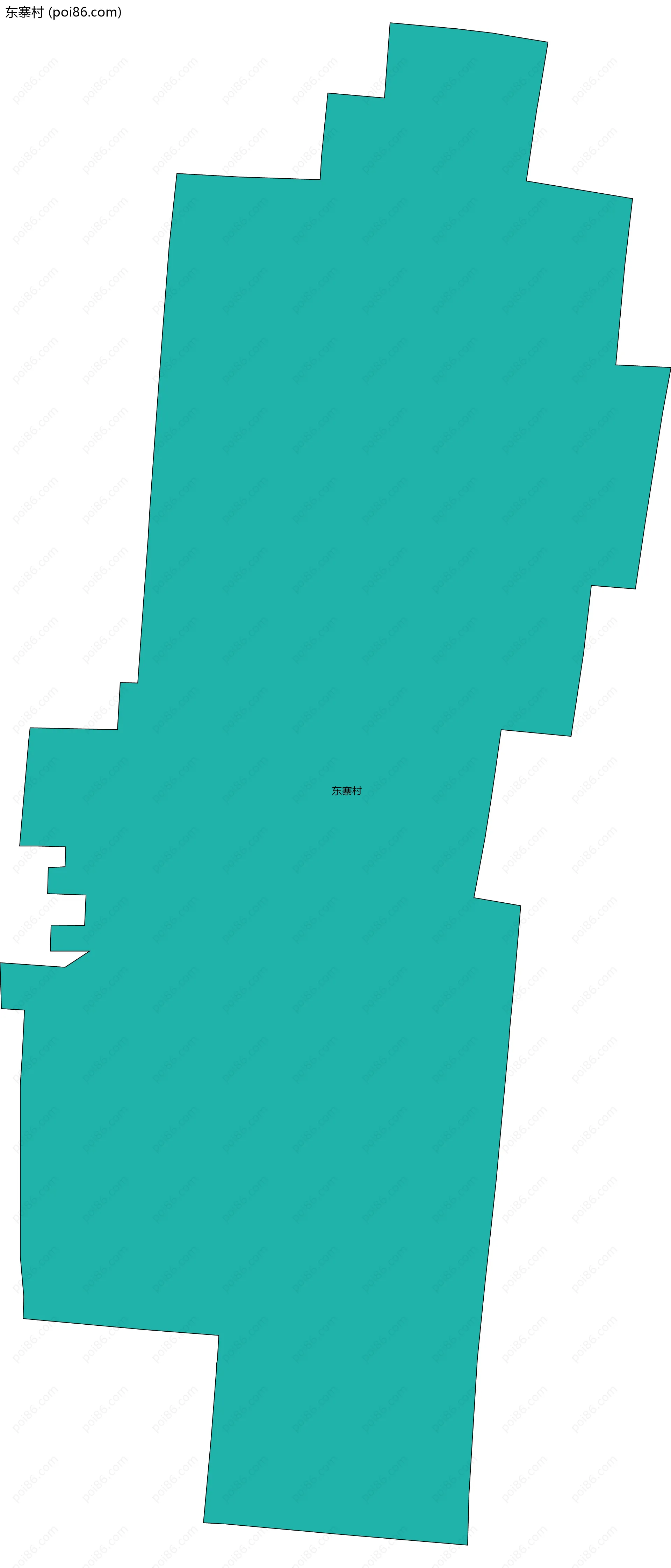 东寨村边界地图