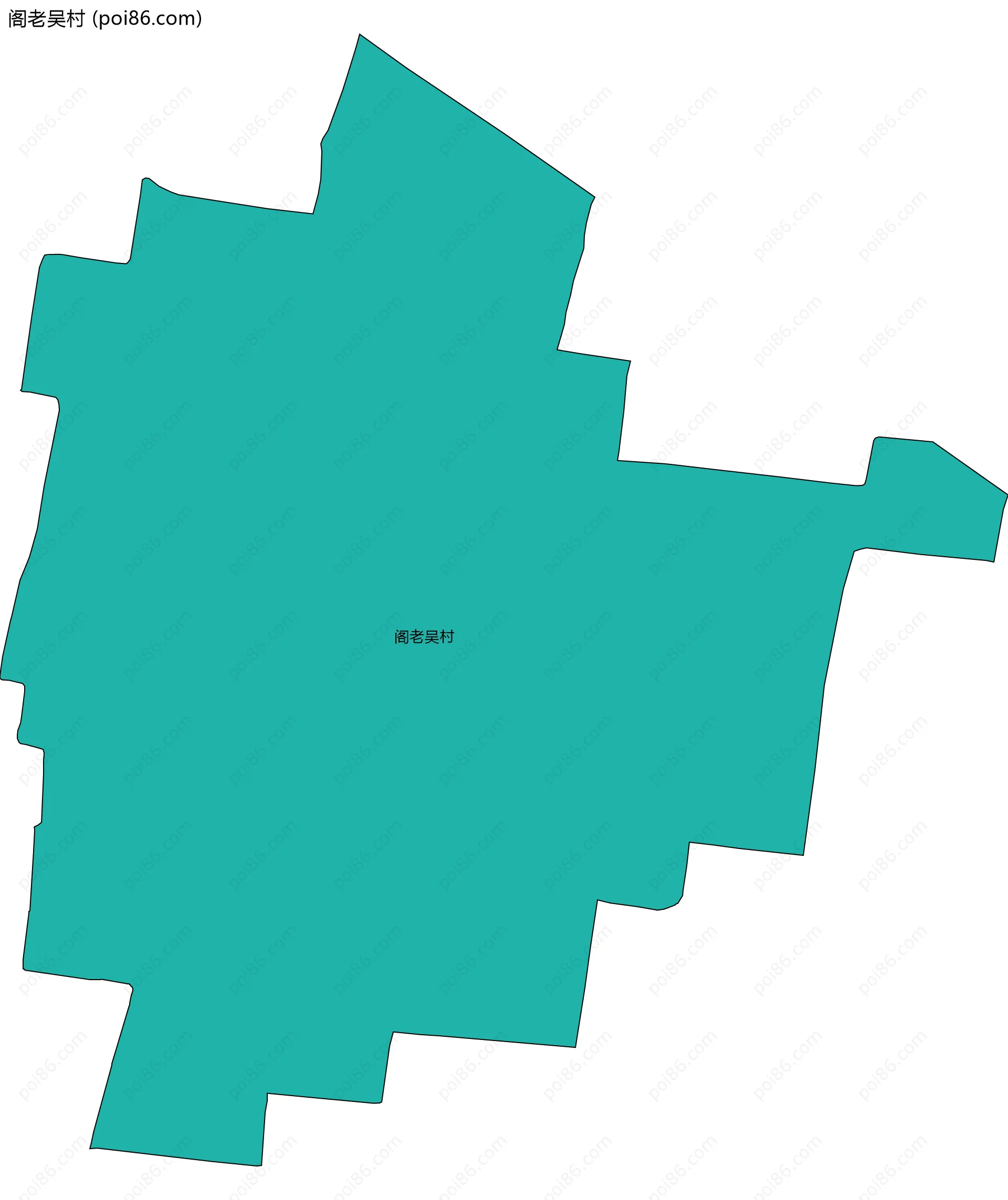 阁老吴村边界地图