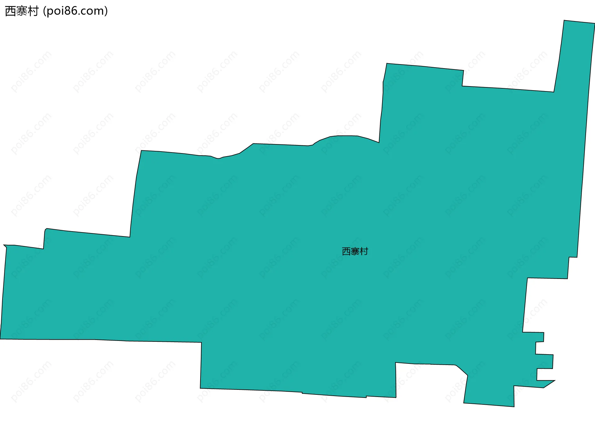 西寨村边界地图