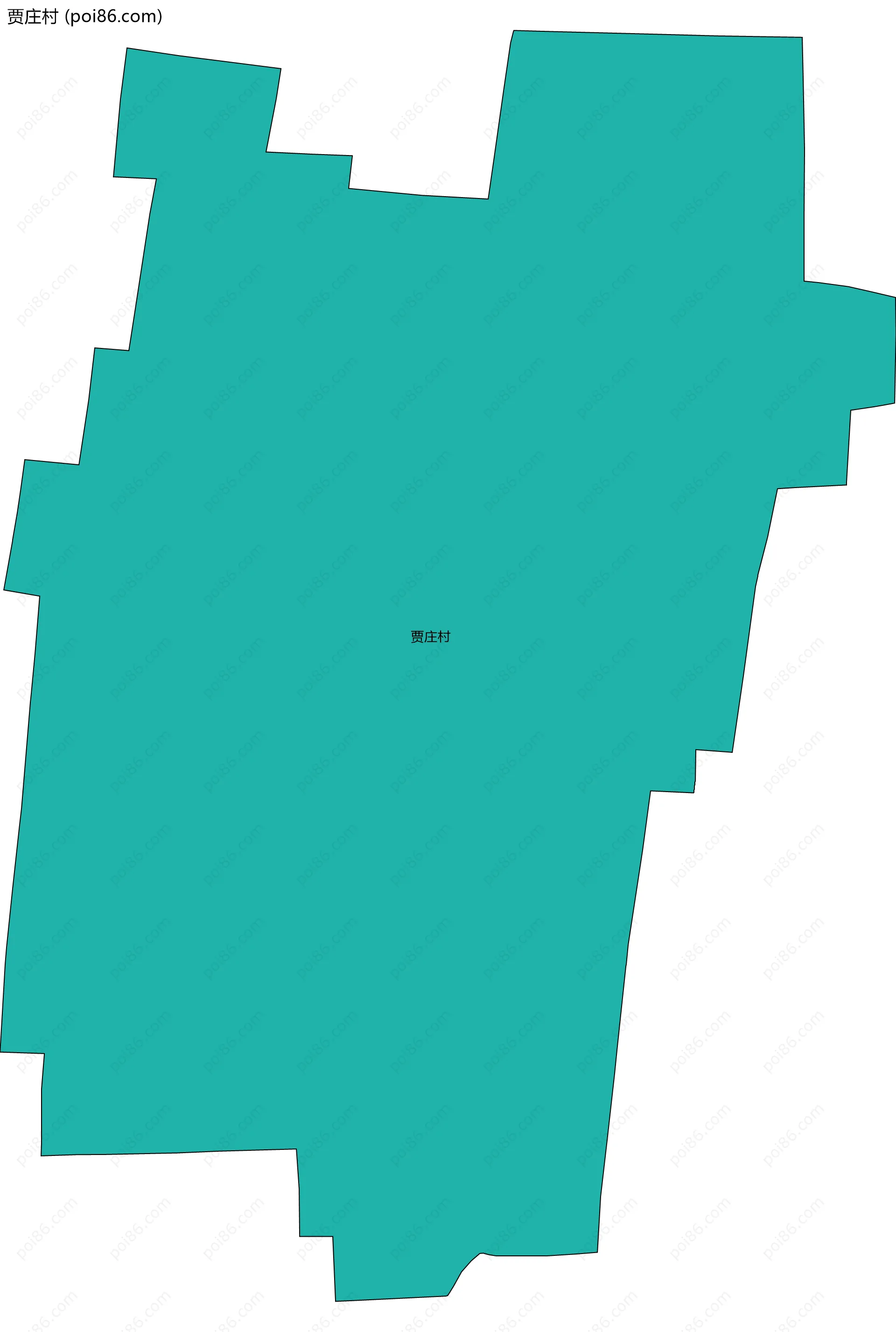 贾庄村边界地图