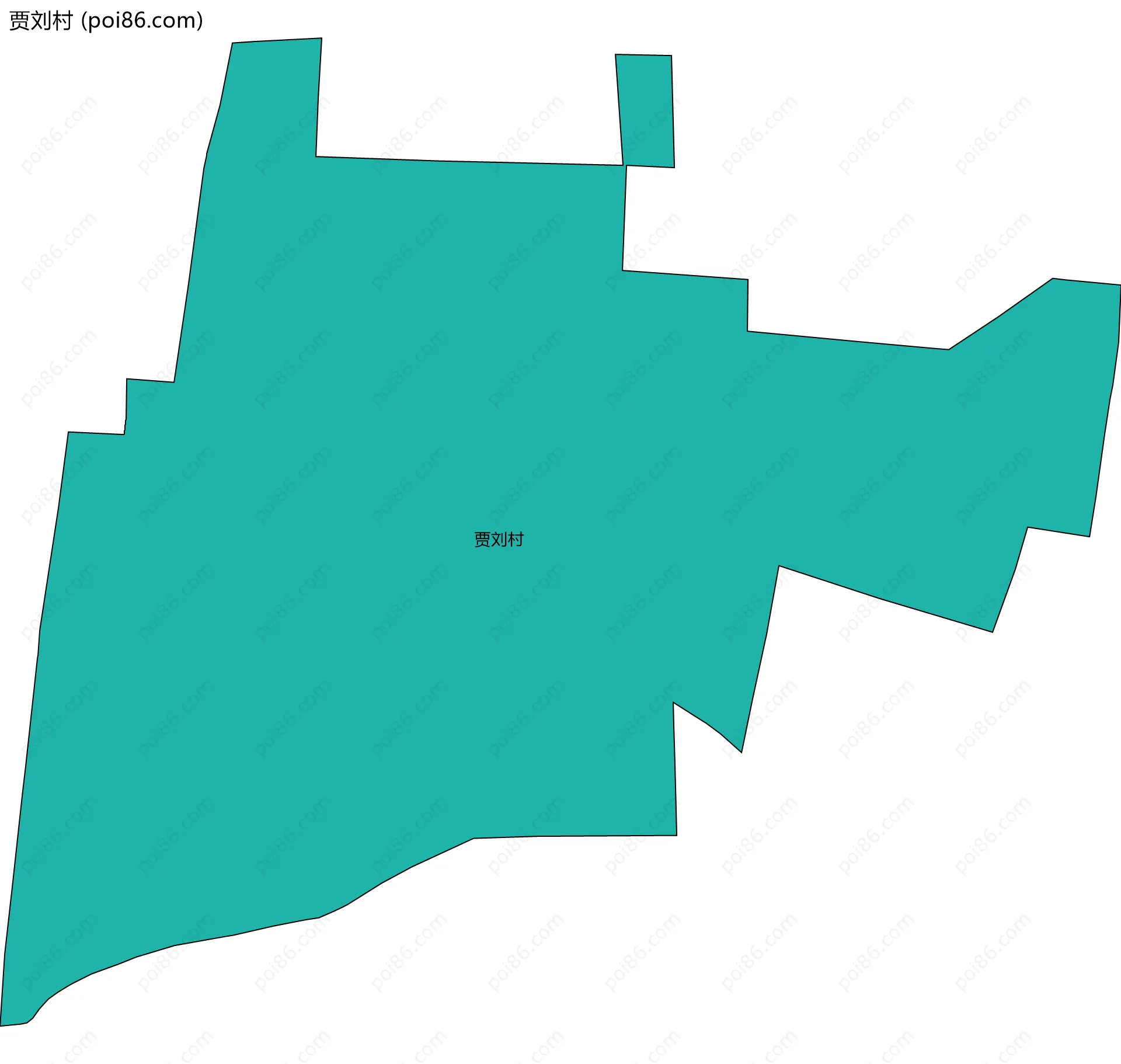 贾刘村边界地图