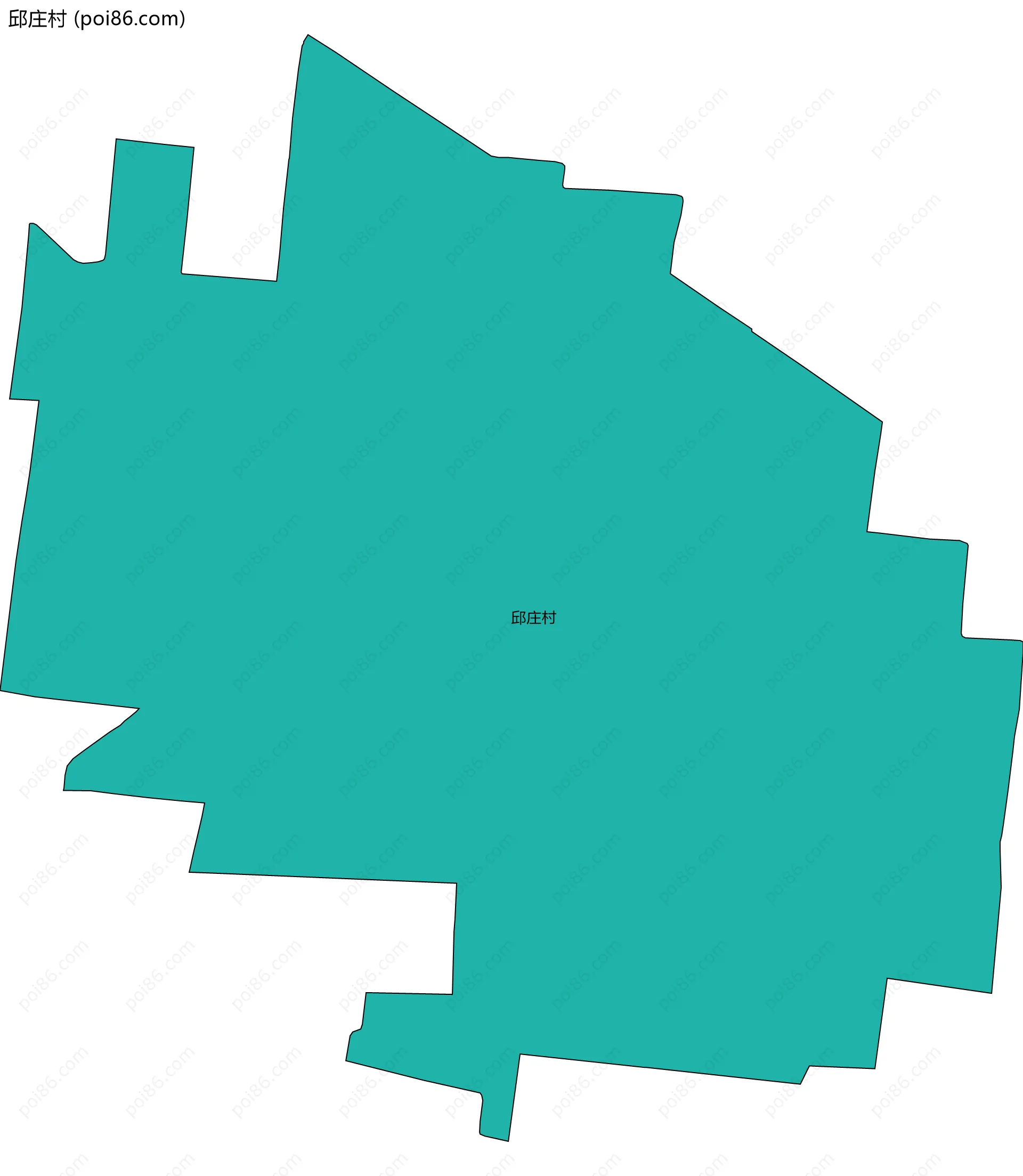 邱庄村边界地图