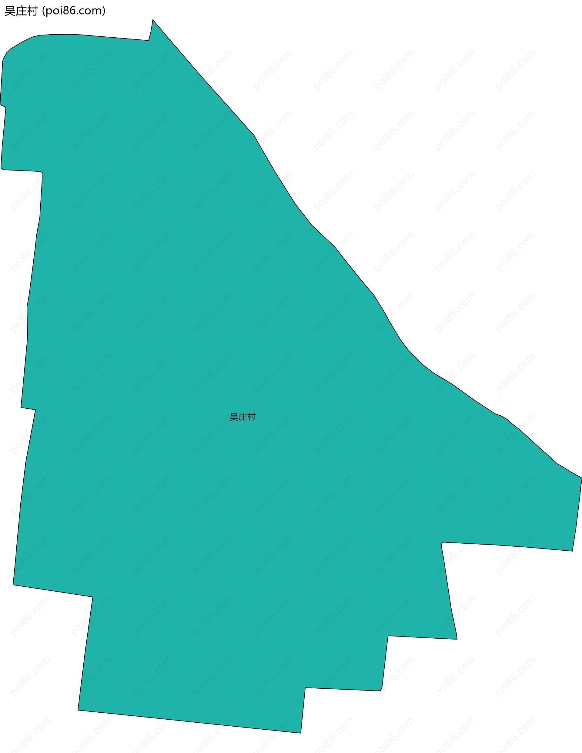 吴庄村边界地图