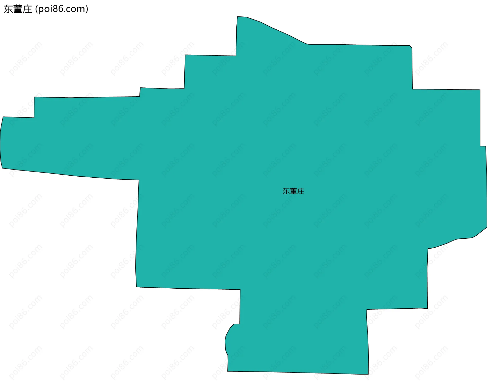 东董庄边界地图